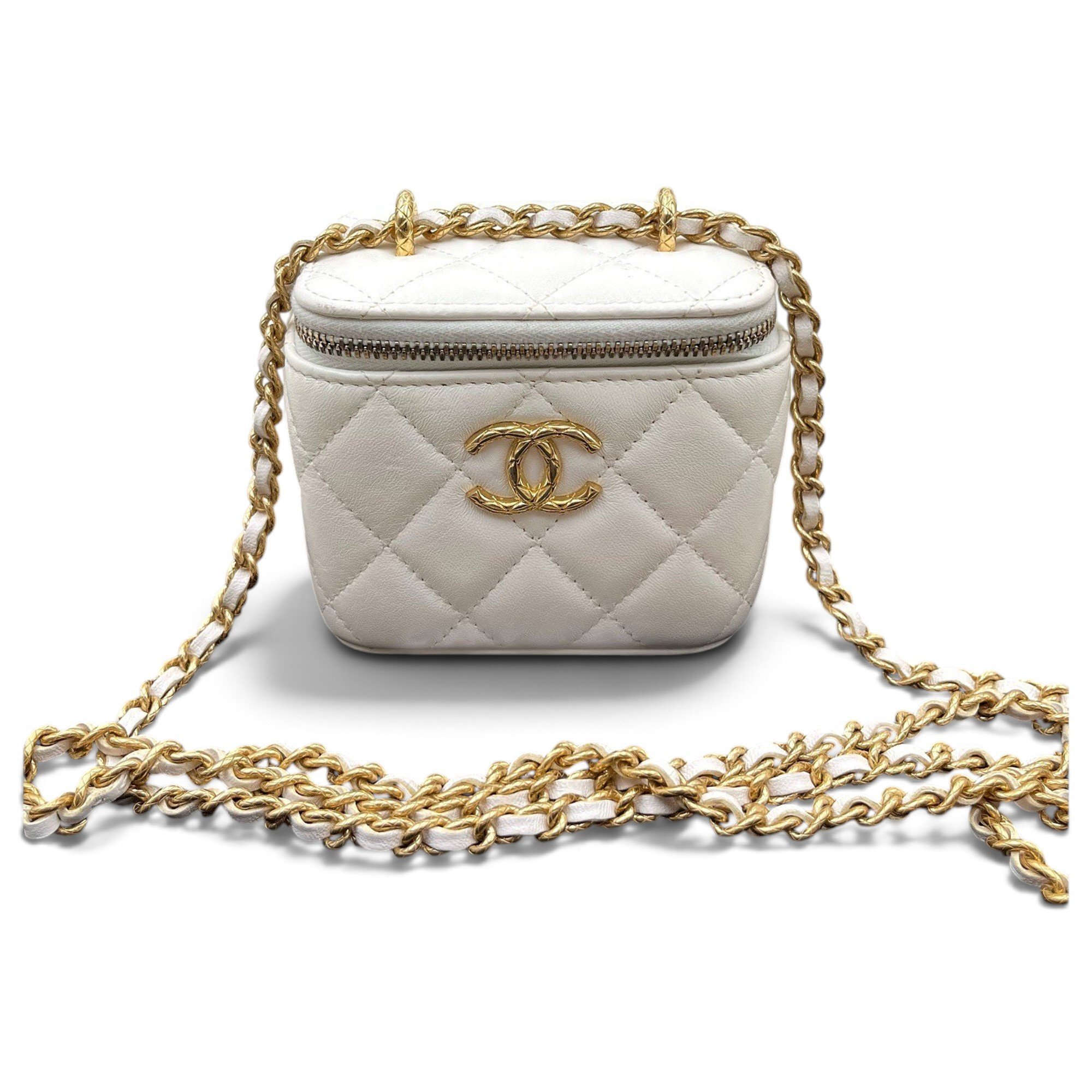 Trendy CC Vanity leather handbag