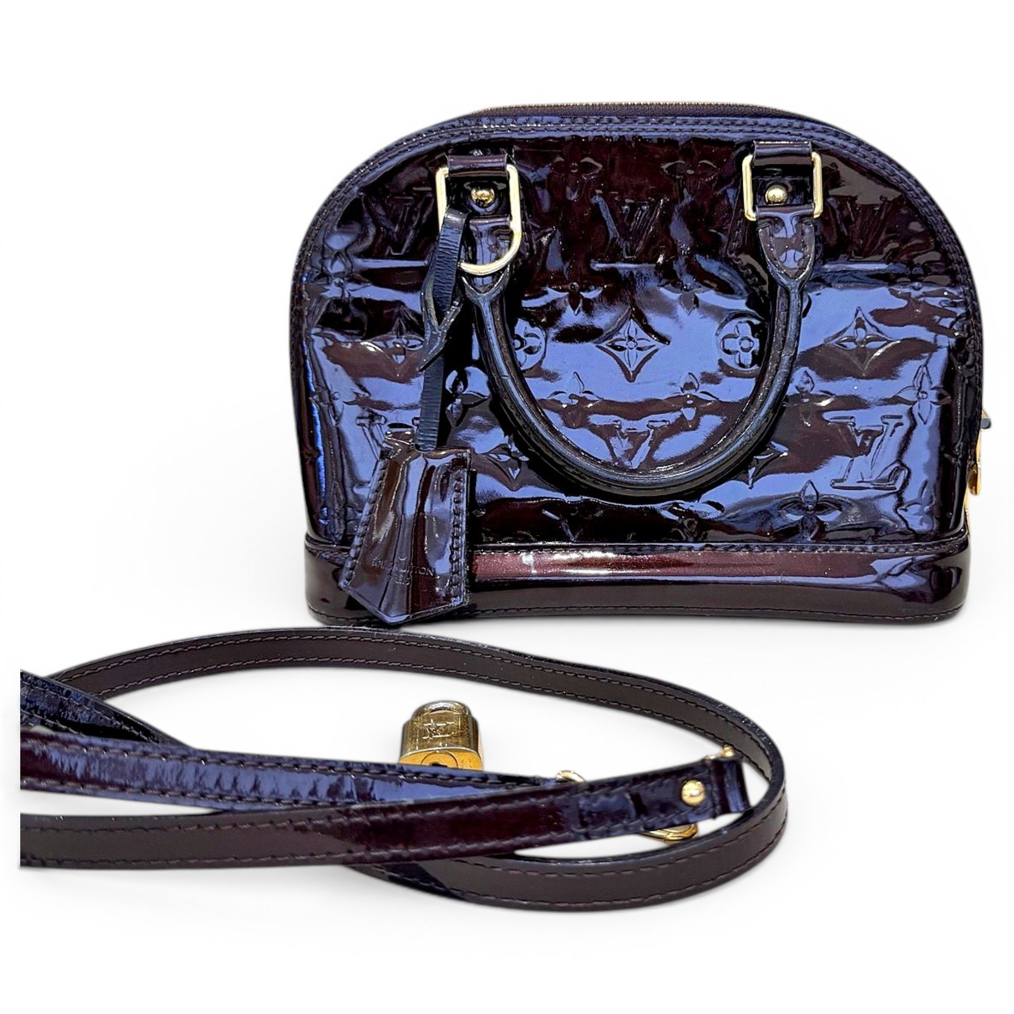 Alma BB patent leather handbag