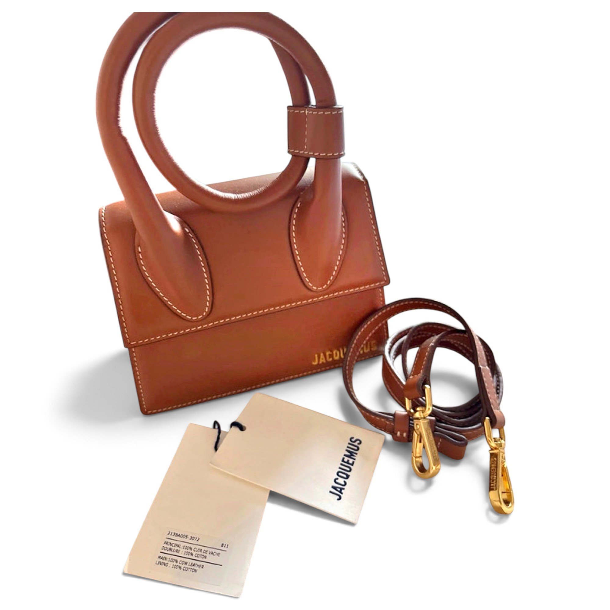 Le Chiquito Noeud leather crossbody bag
