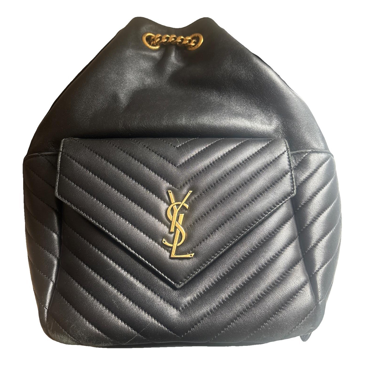 Leather backpack