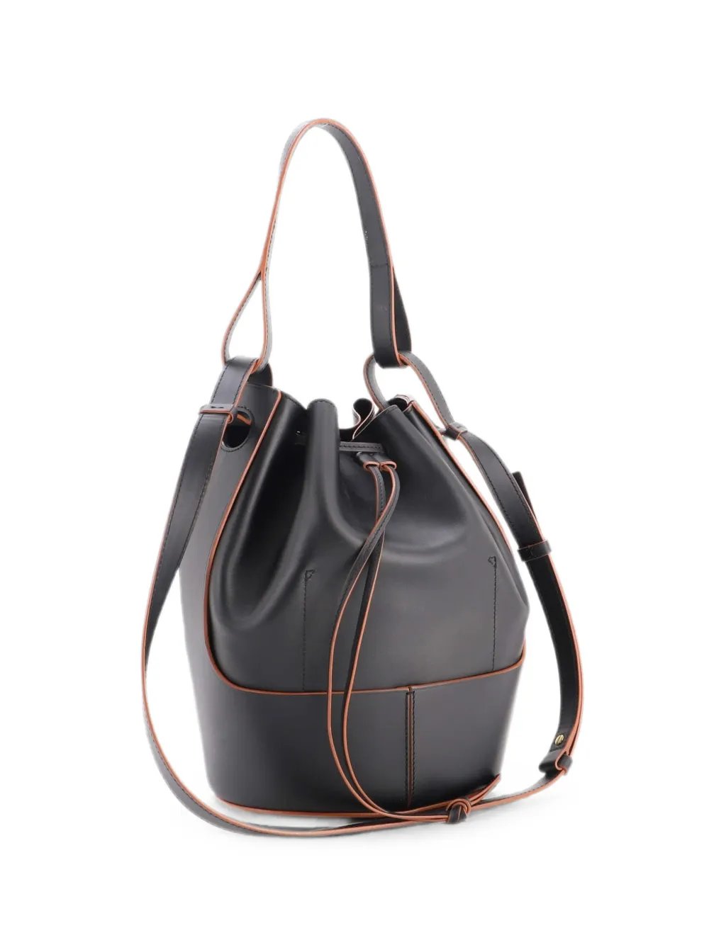 Balloon Leather Small bucket bag