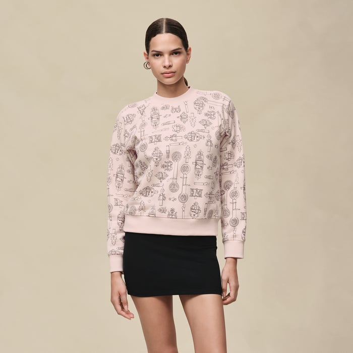 Rose Opaline "Ferronnerie Remix" Sweatshirt
