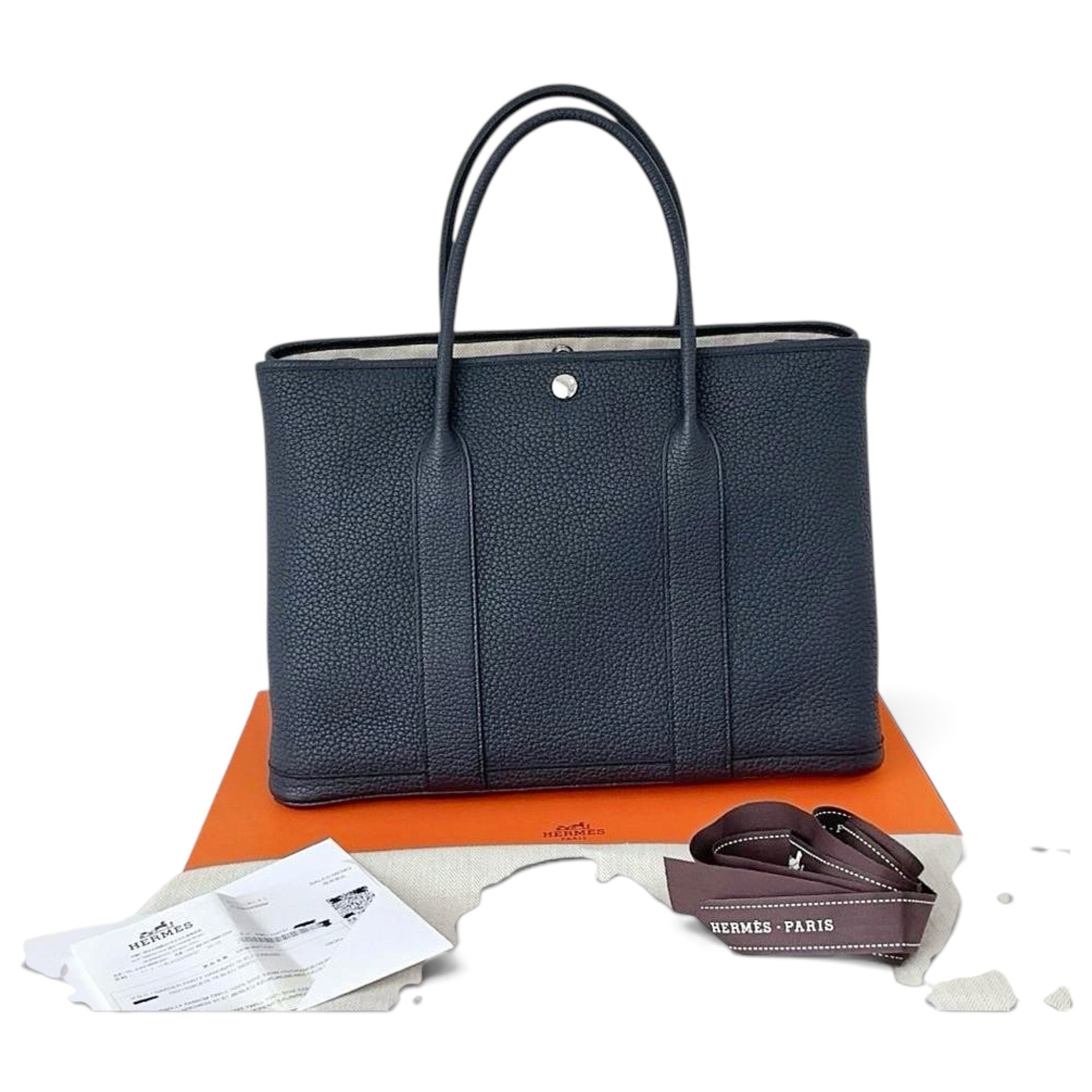 Garden Party leather handbag