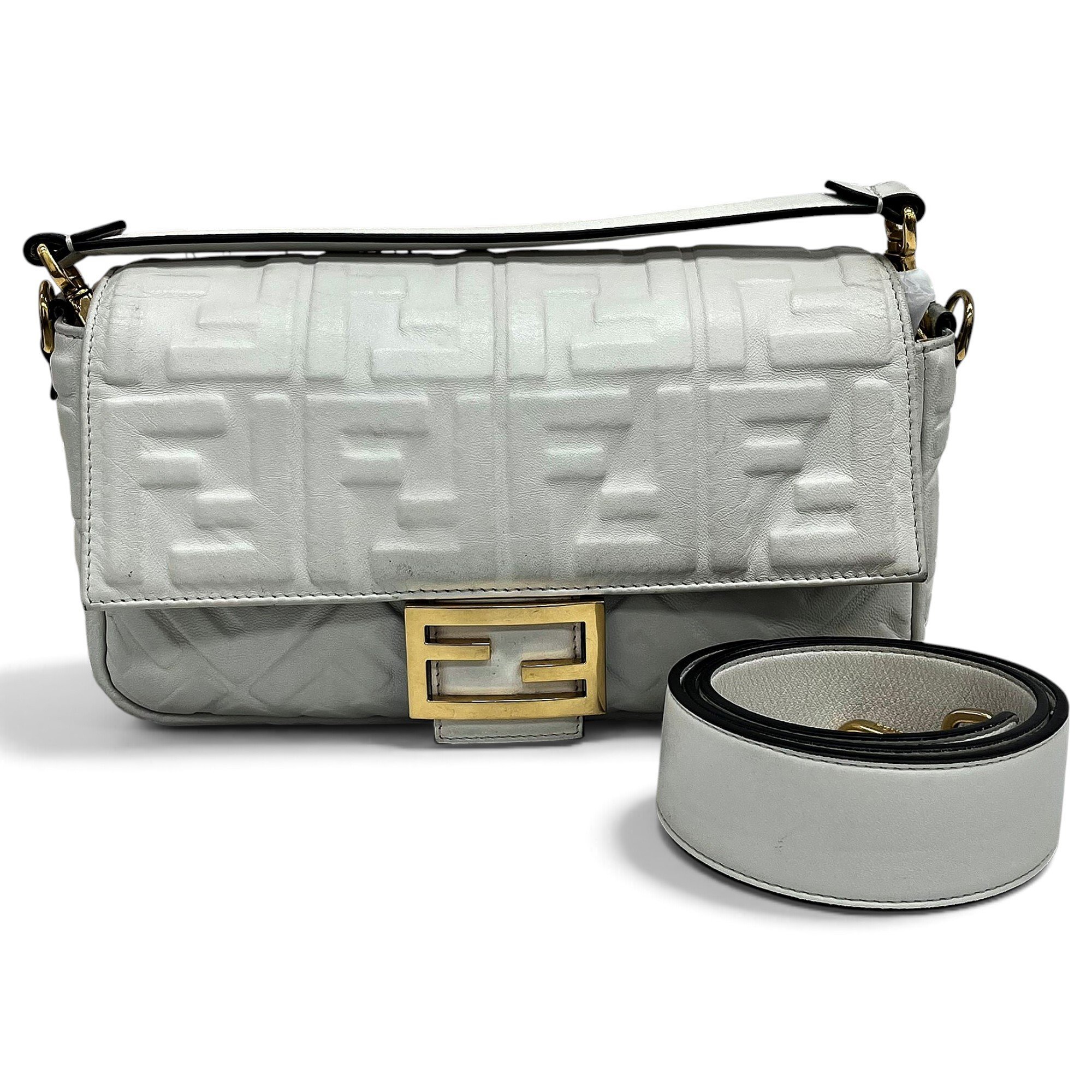 Baguette leather handbag