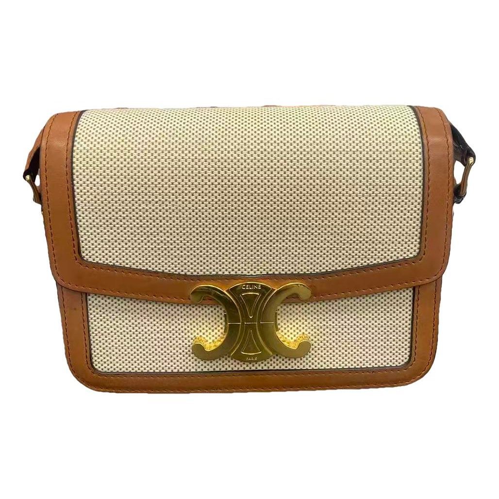 Triomphe leather handbag