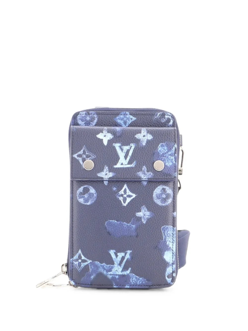 Phone Pouch Limited Edition Monogram Ink Watercolor Leather crossbody bag