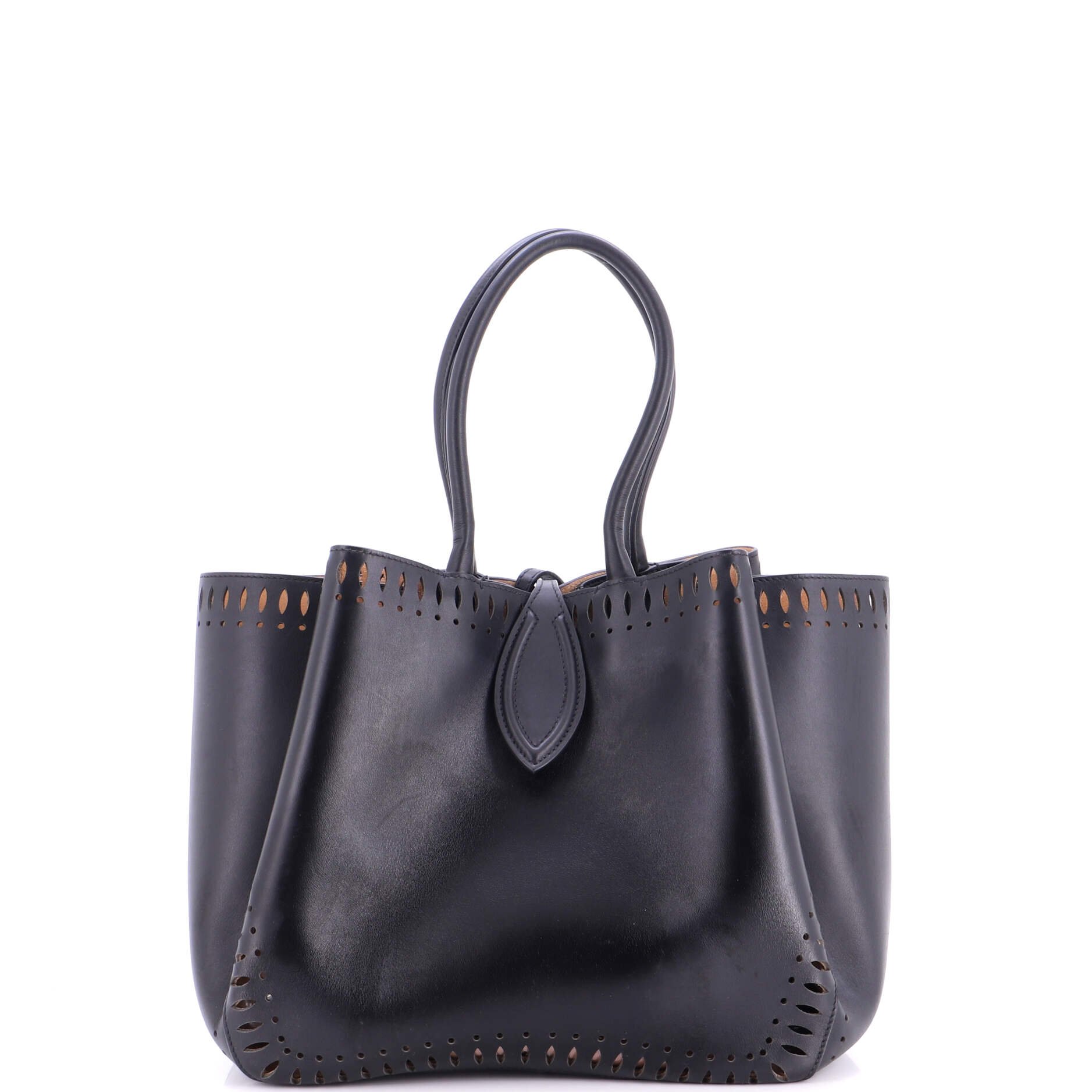 Alaia Angele Tote Laser Cut Leather 25