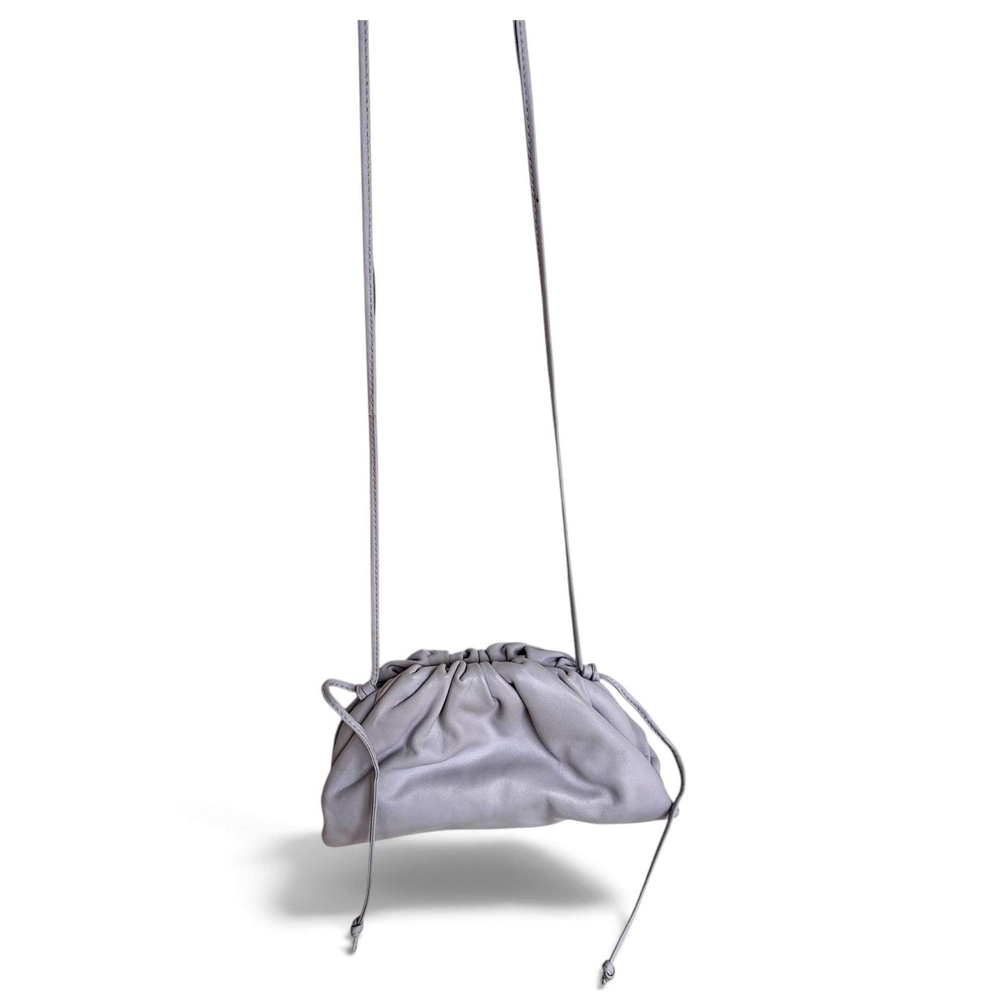 Pouch leather handbag