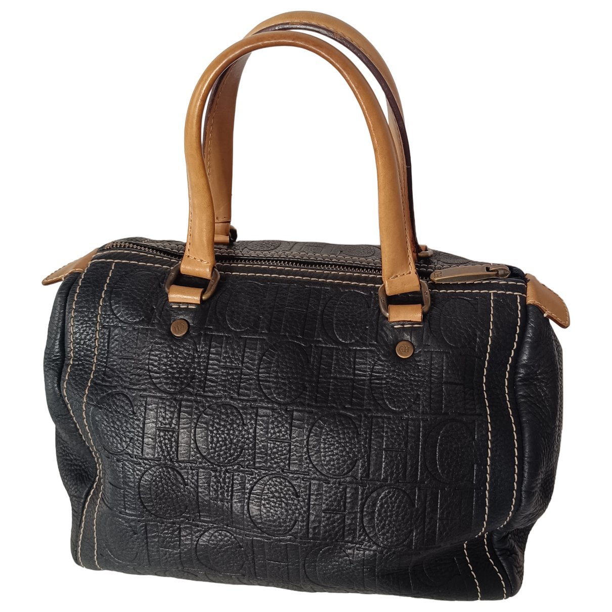 Leather bowling bag