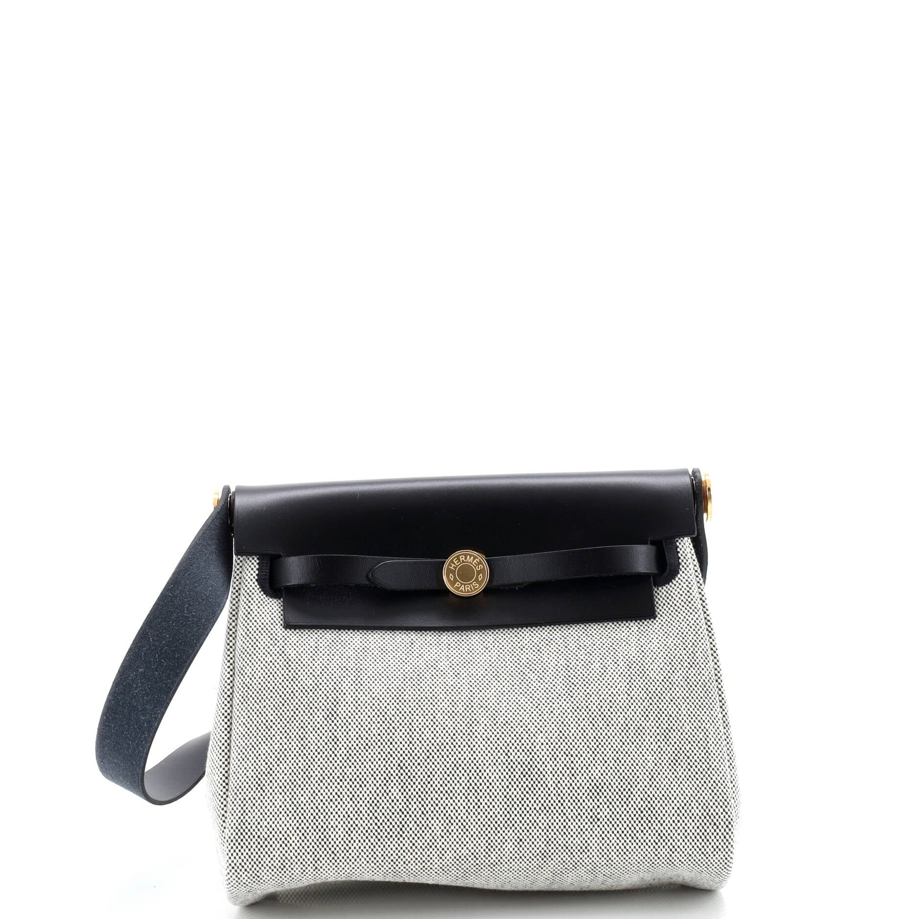 Hermes Herbag Zip Toile and Leather 20