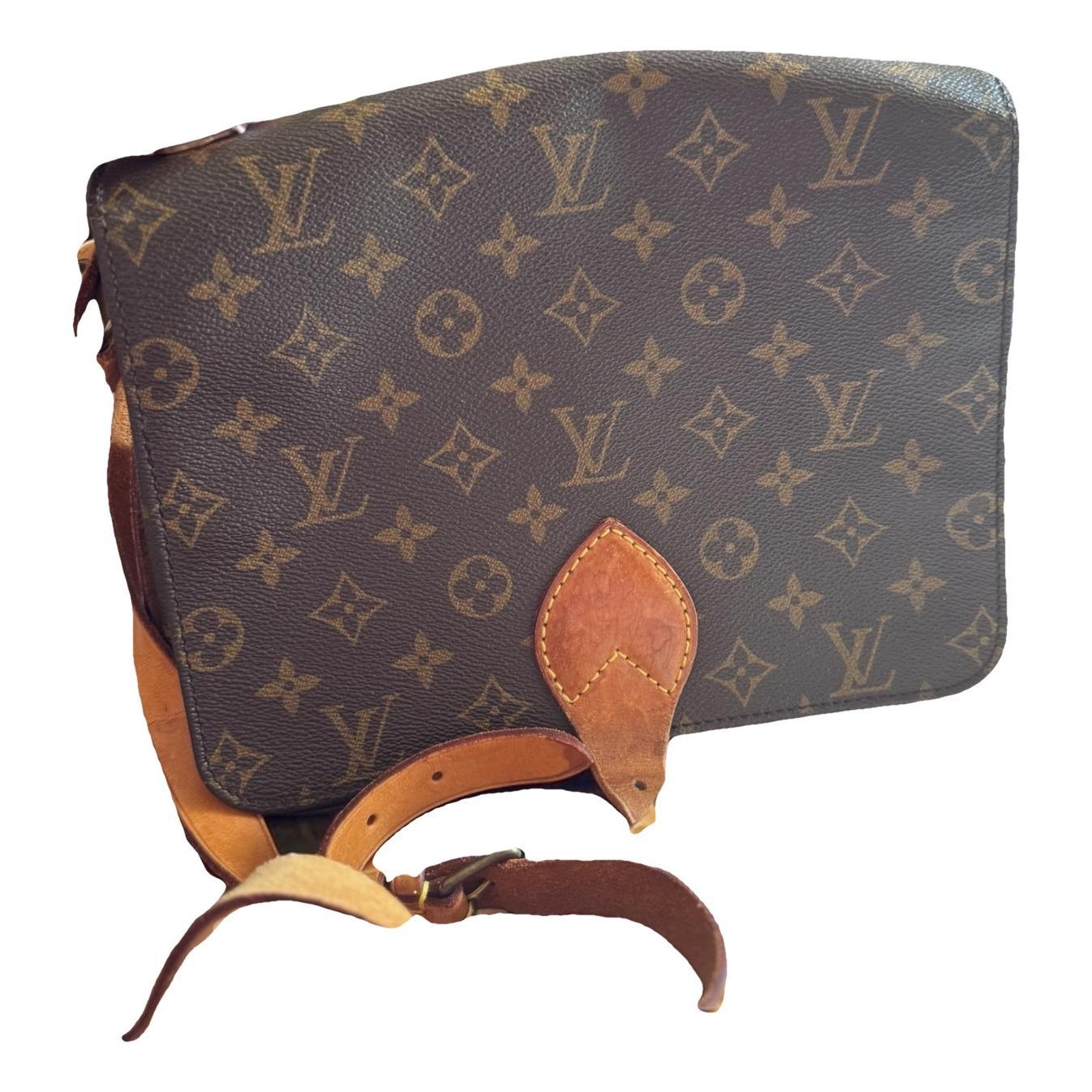 Cartouchière leather crossbody bag
