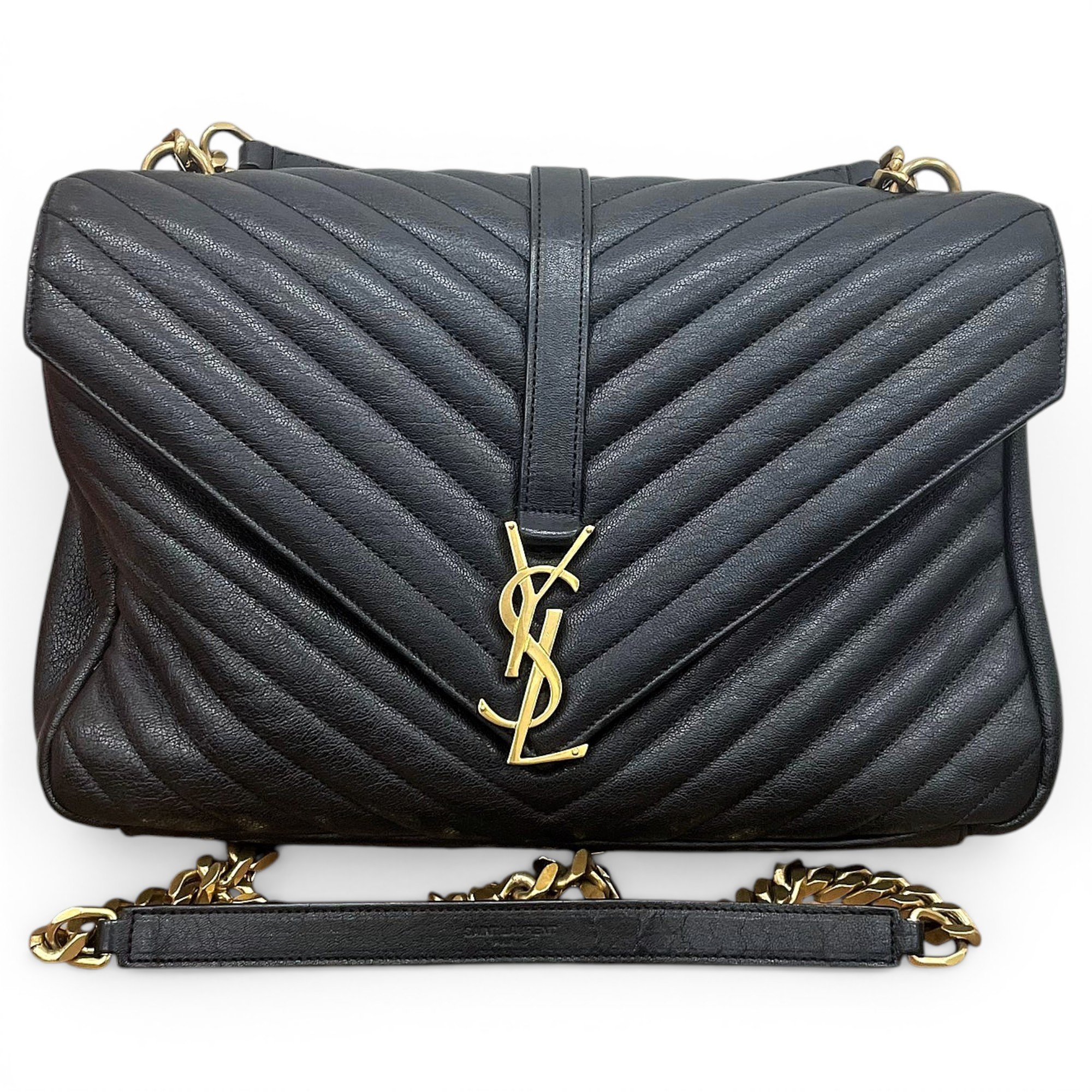 Collége monogramme leather handbag