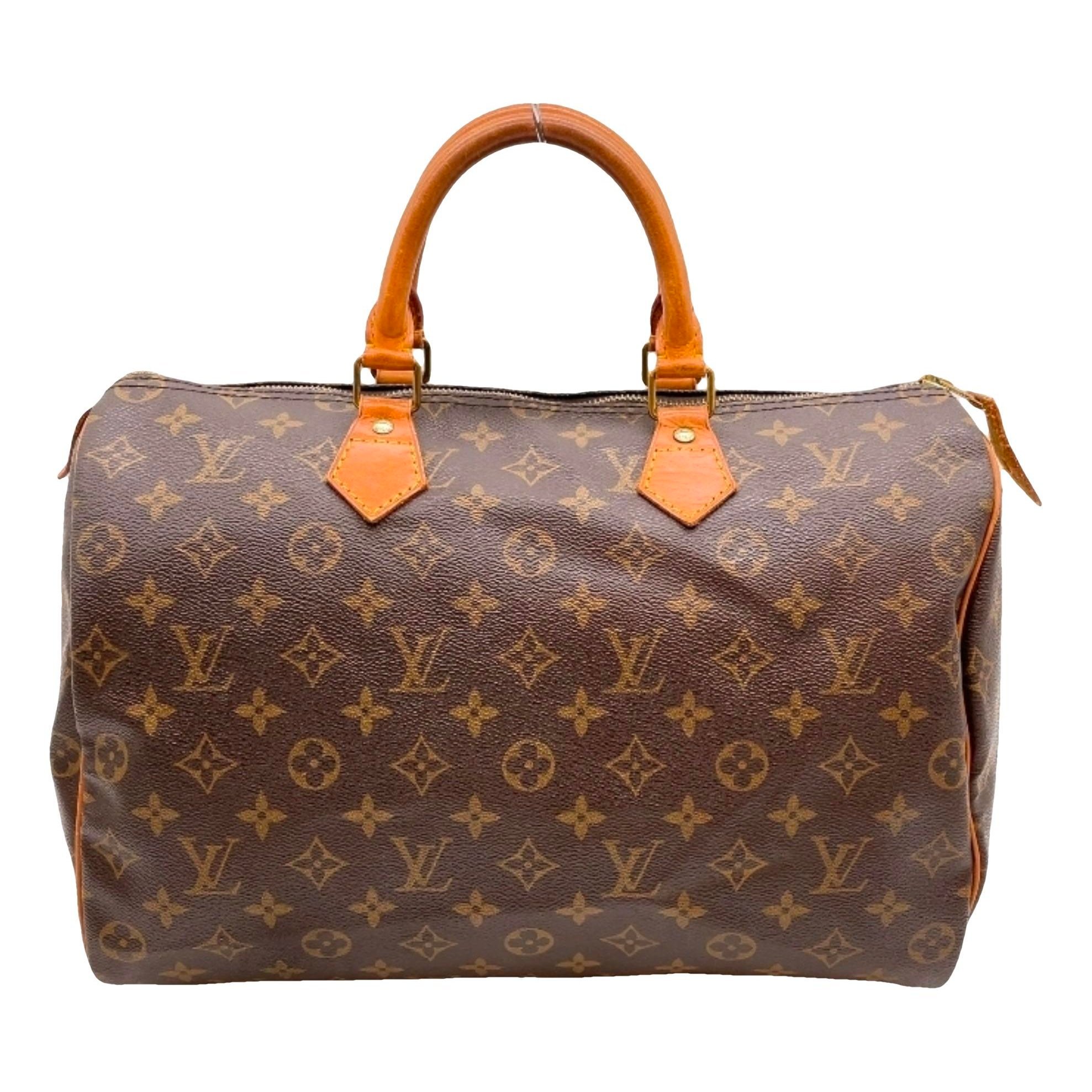 Speedy leather handbag