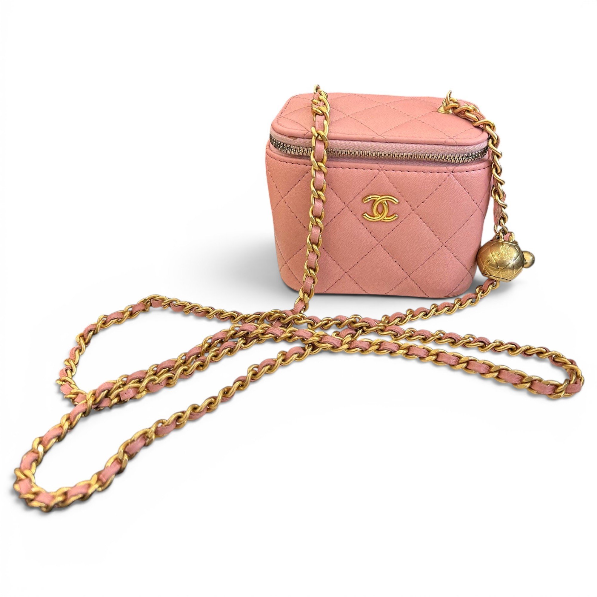 Trendy CC Vanity leather handbag