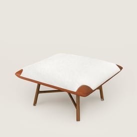 Les Necessaires d'Hermès "carre d'assise" low stool, high model
