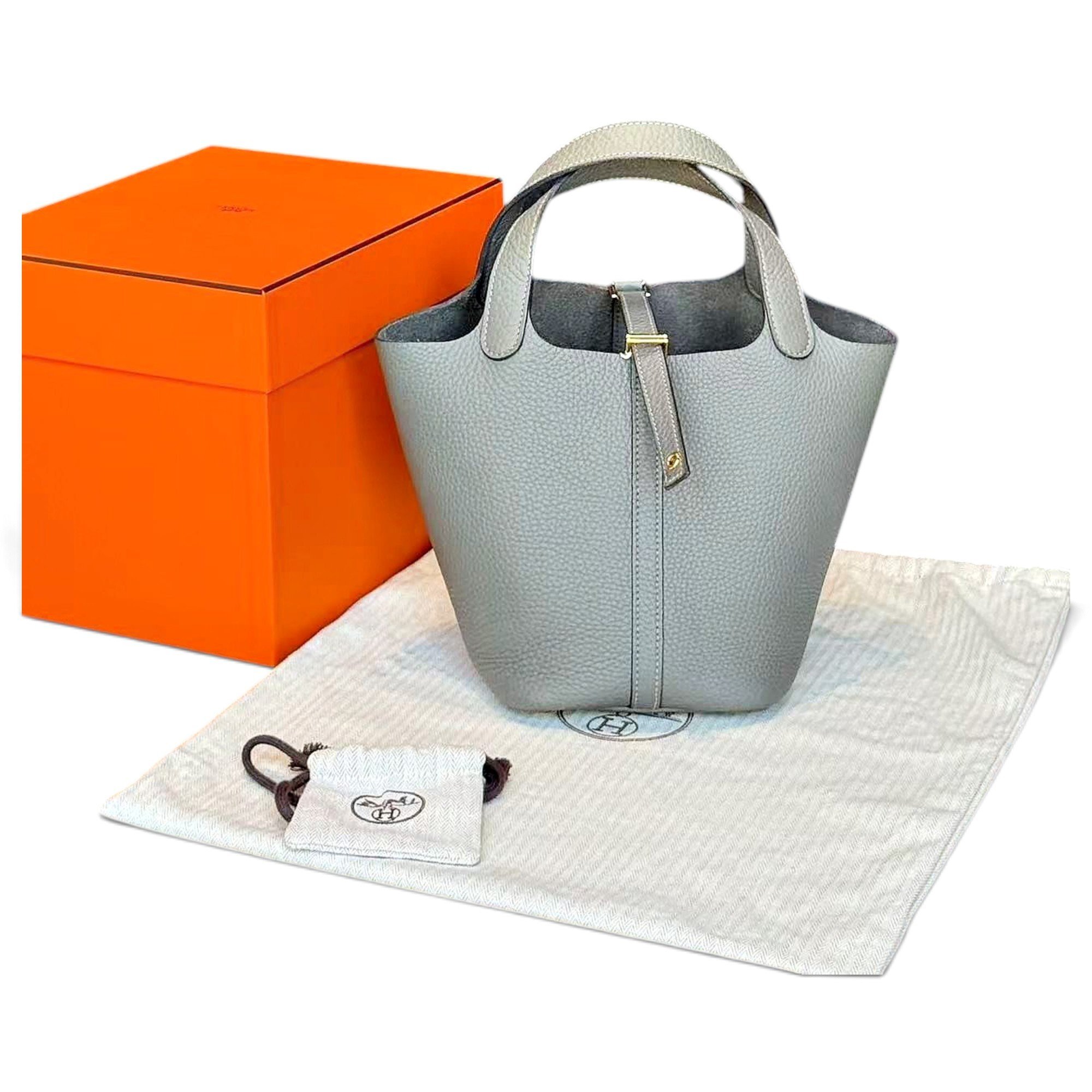 Picotin leather handbag