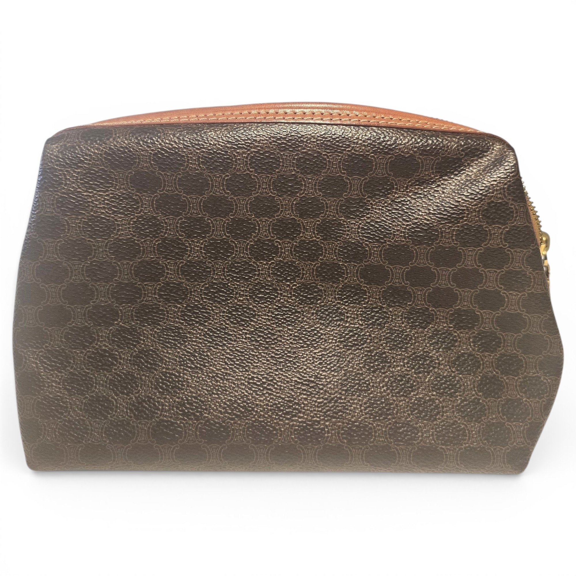 Leather clutch bag