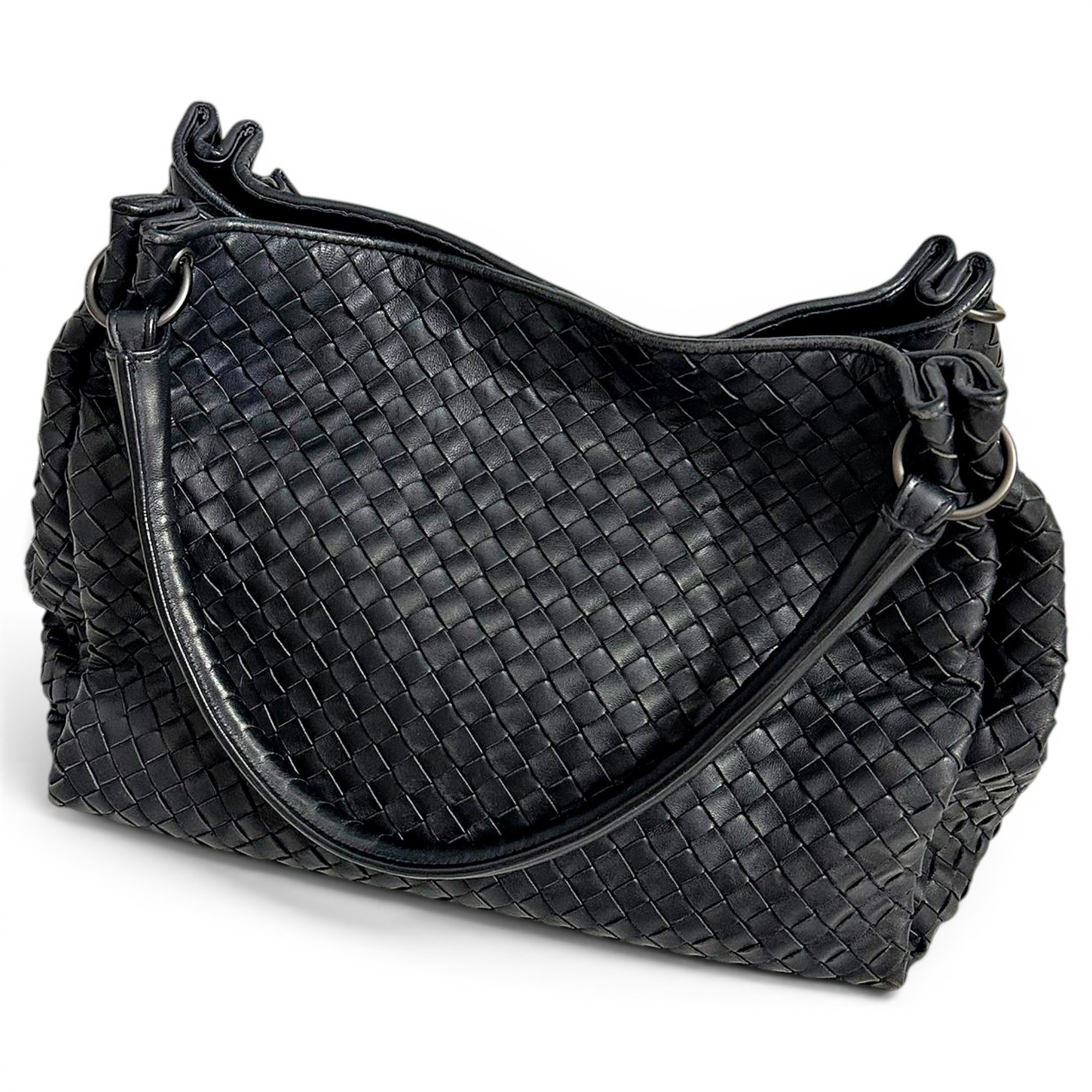 Parachute leather handbag
