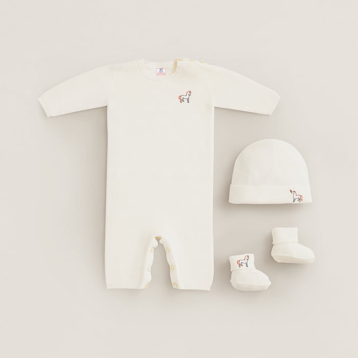 Blanc Crème Cabriole Baby Gift Set