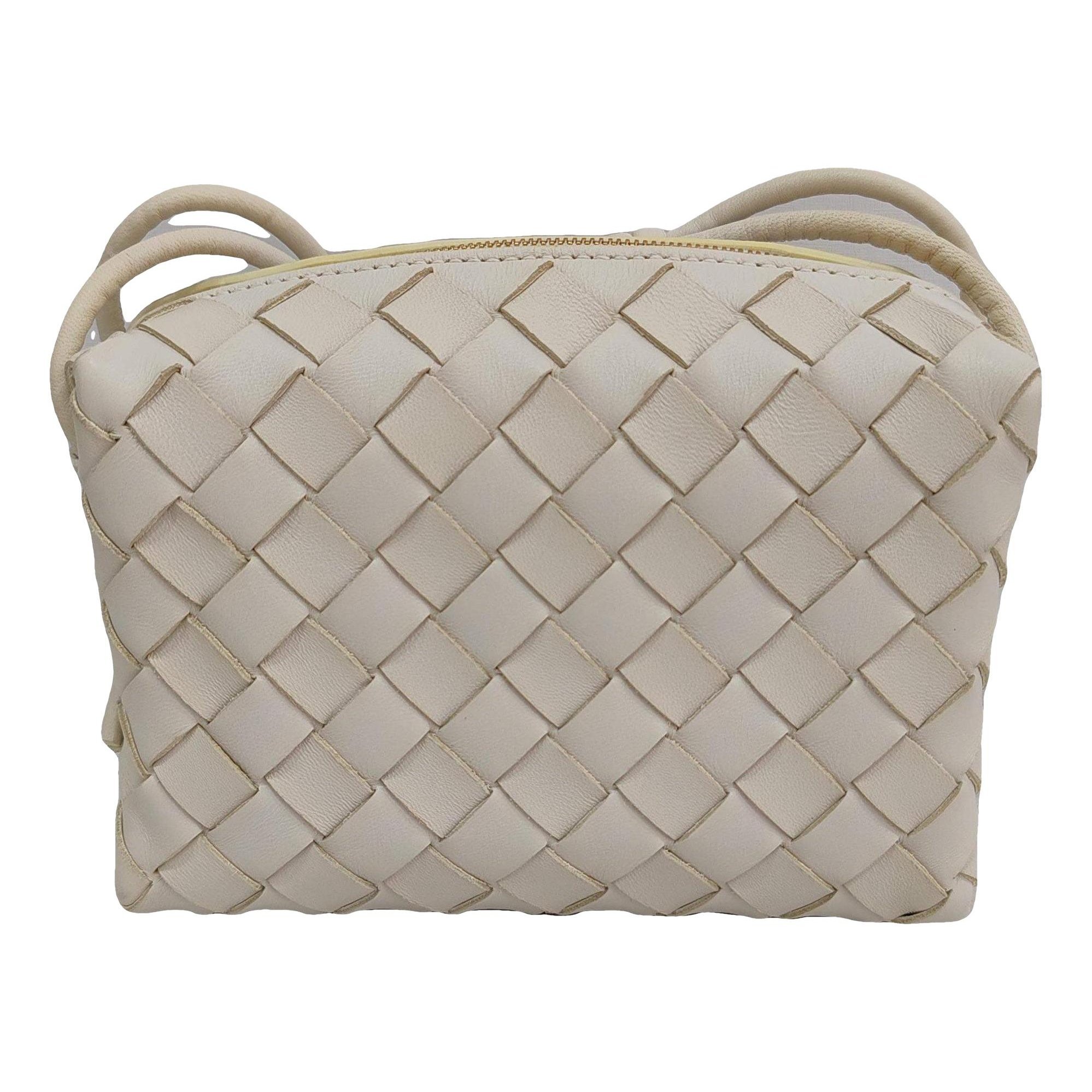 Loop leather handbag