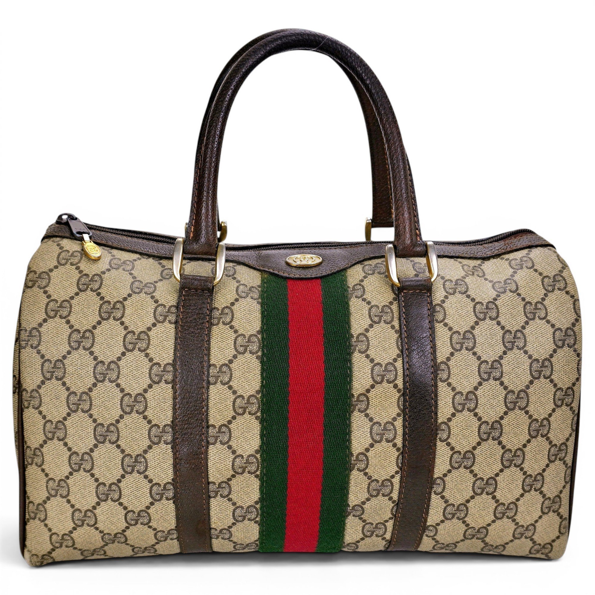 Ophidia Boston leather tote