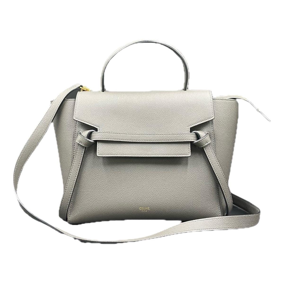 Belt leather handbag