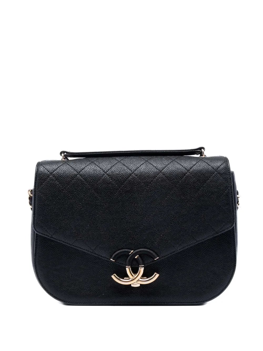 2016-2017 Paris Cuba Medium Quilted Caviar Thread Around Flap crossbody bag