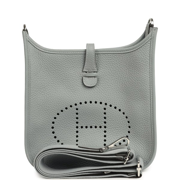 Hermes Evelyne 23 Gris Pantin Clemence Palladium Hardware