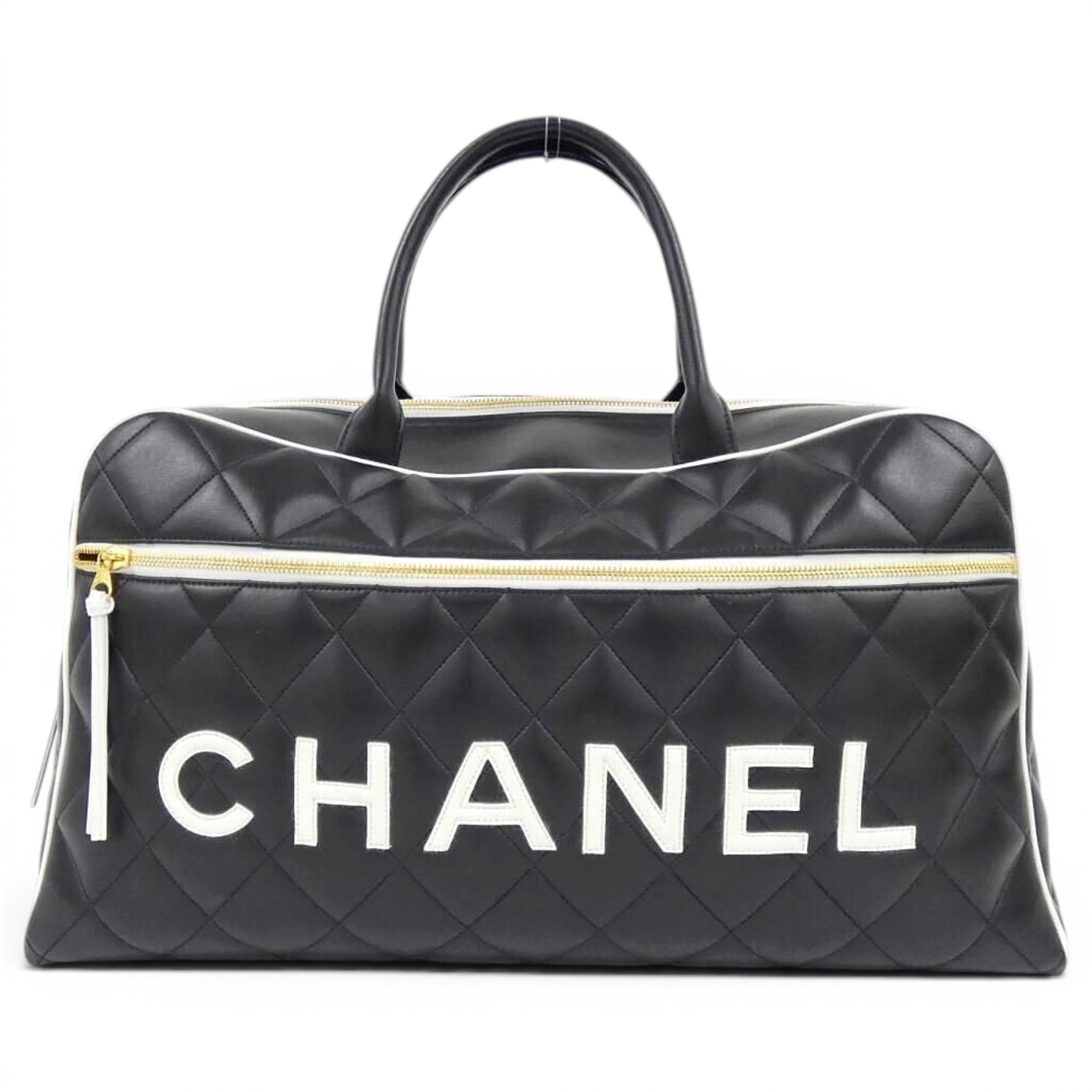Leather travel bag