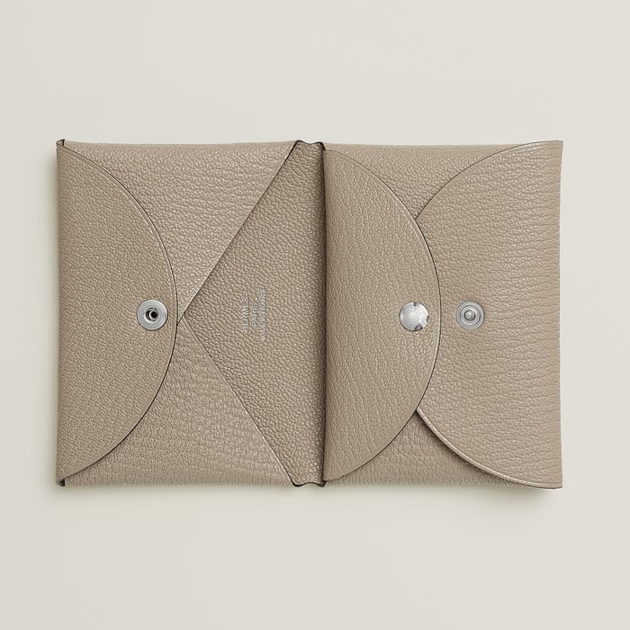 Gris Tourterelle Calvi Duo Compact Card Holder