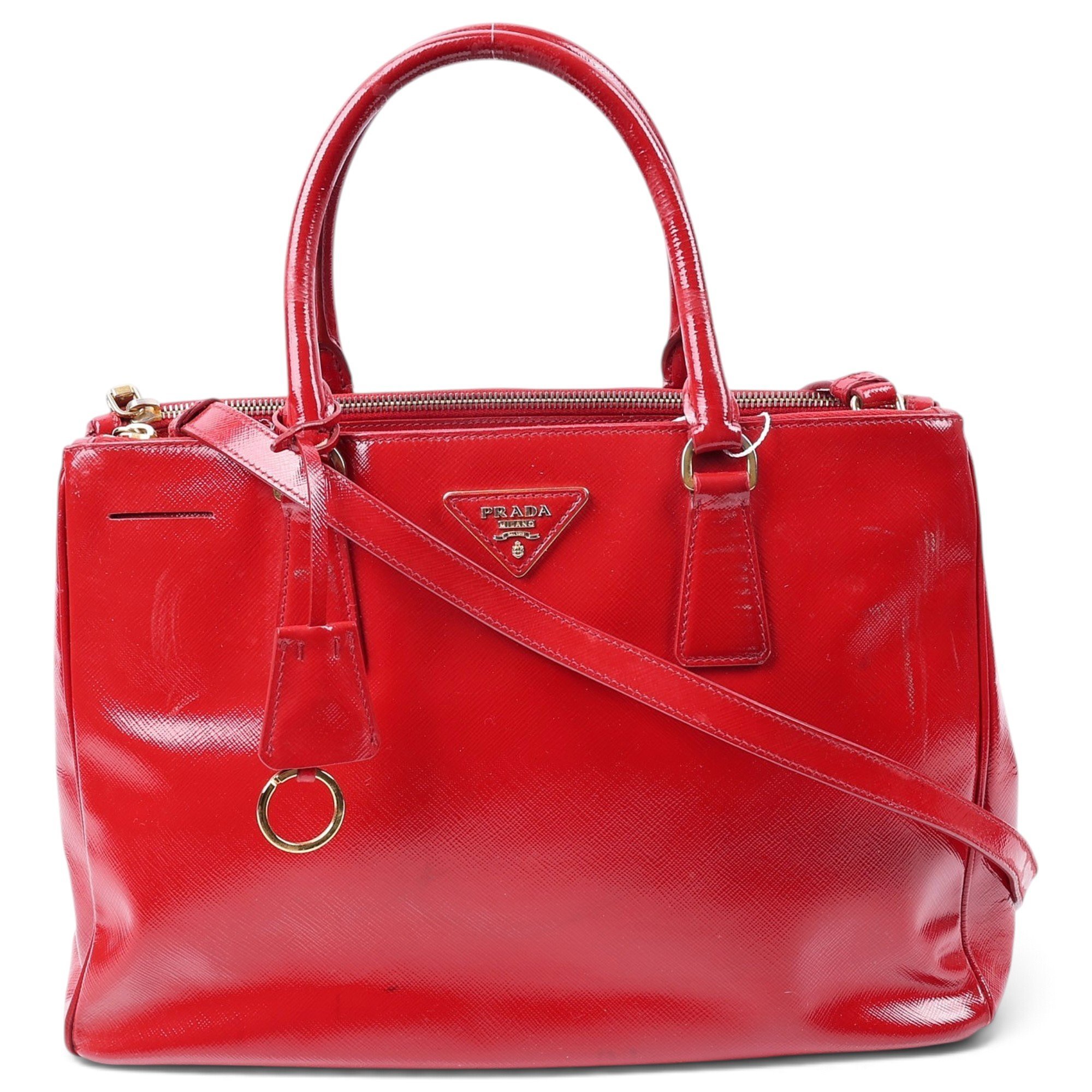 Galleria patent leather handbag