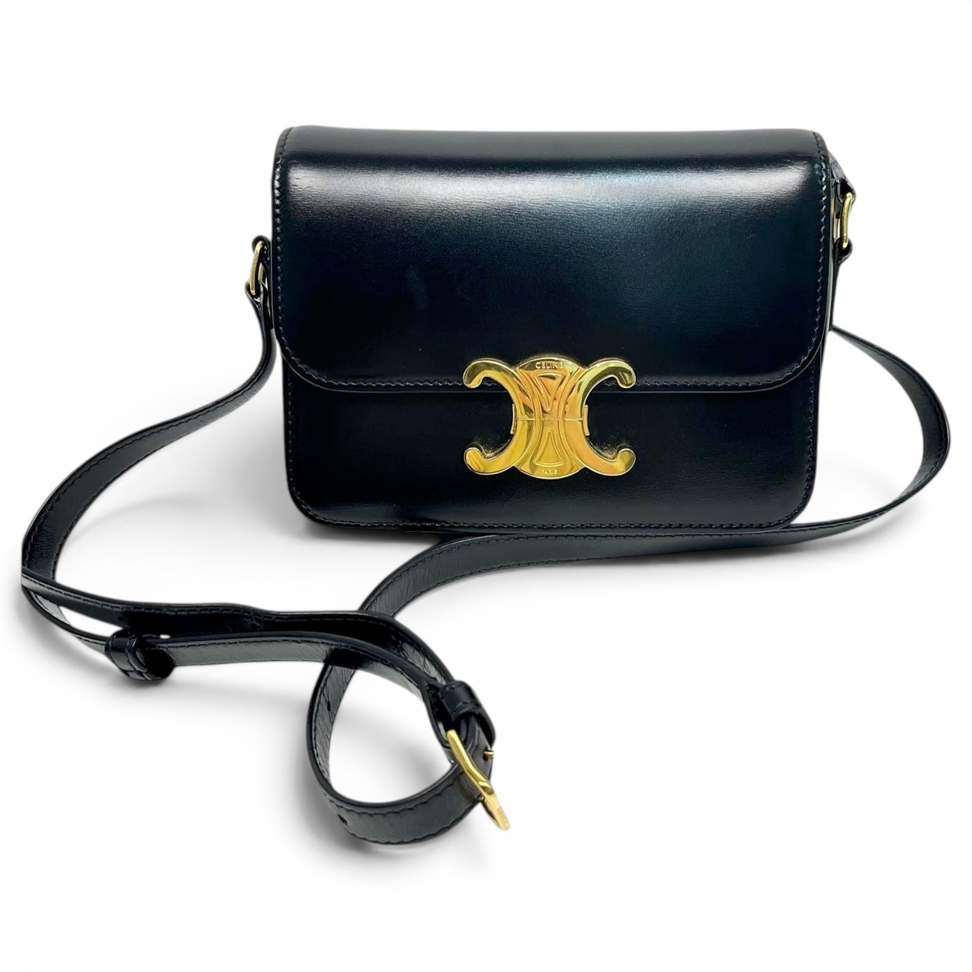 Triomphe leather handbag