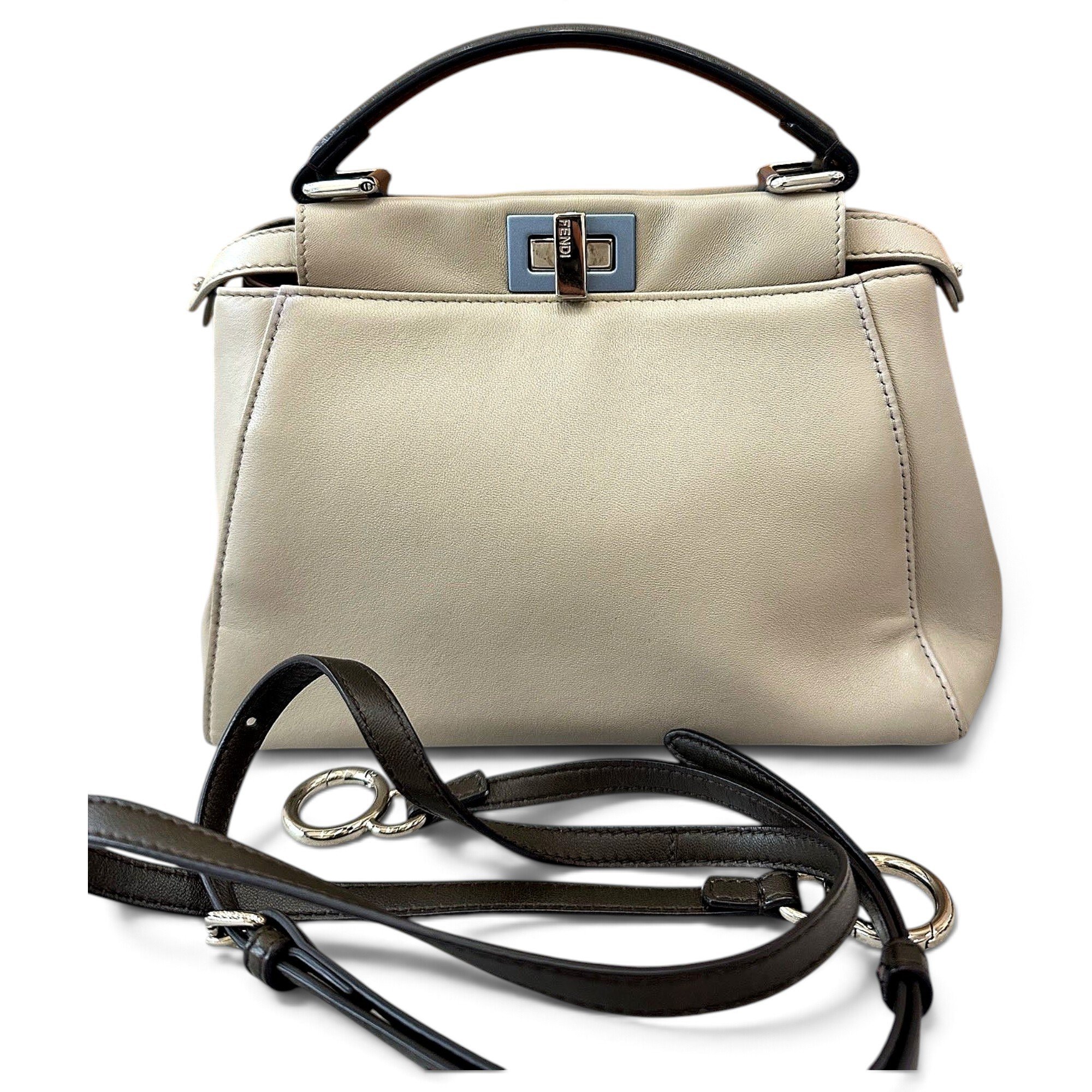 Peekaboo leather handbag