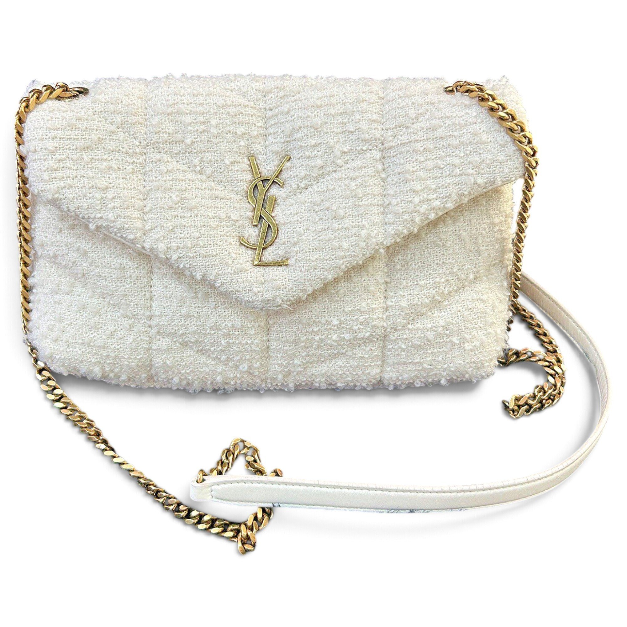 Saint Laurent Loulou Puffer cloth handbag