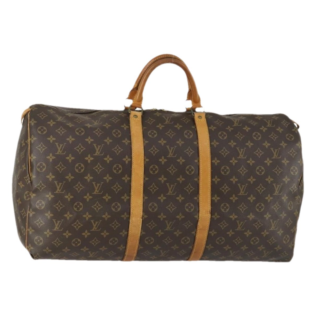 Keepall leather travel bag