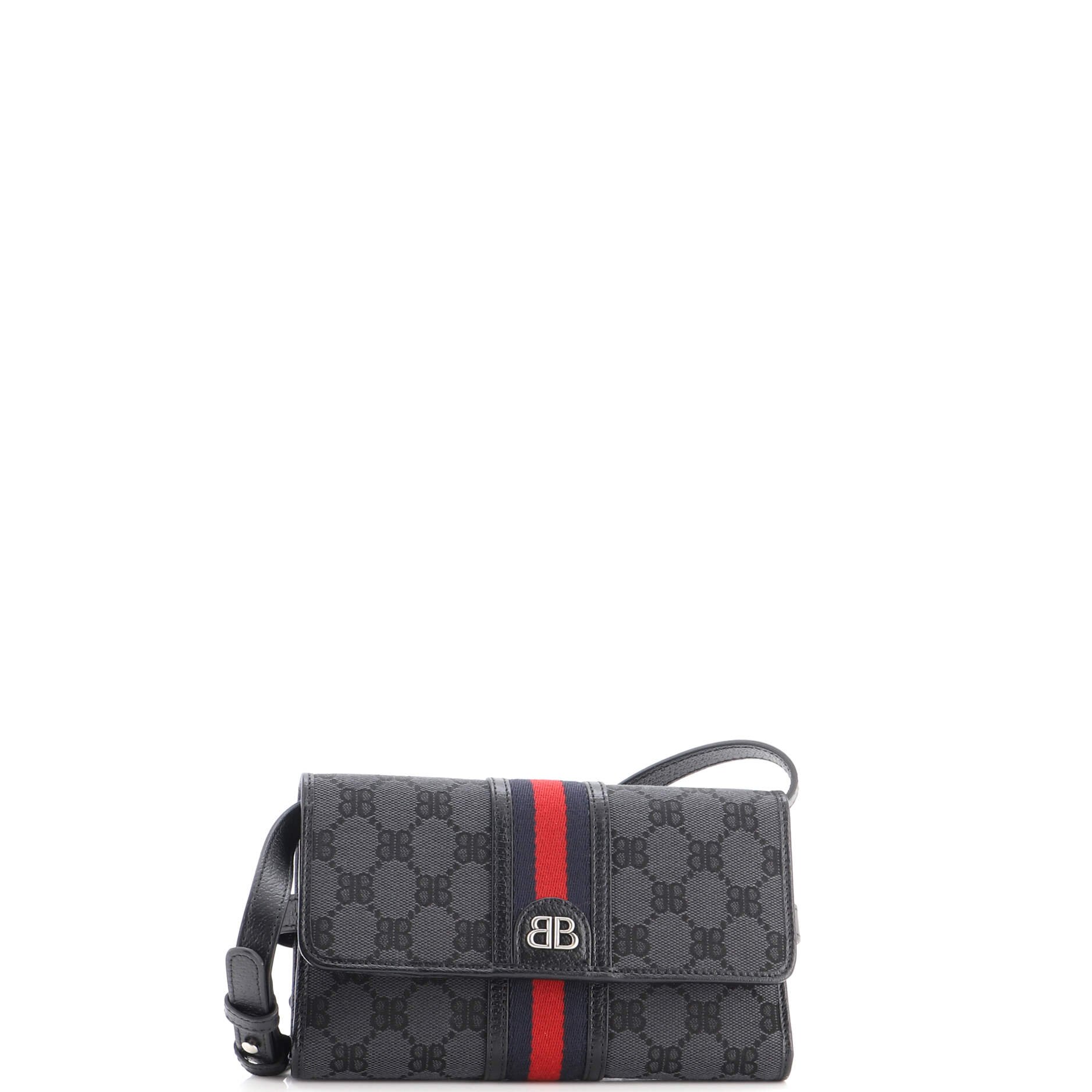 x Gucci The Hacker Wallet on Strap BB Canvas