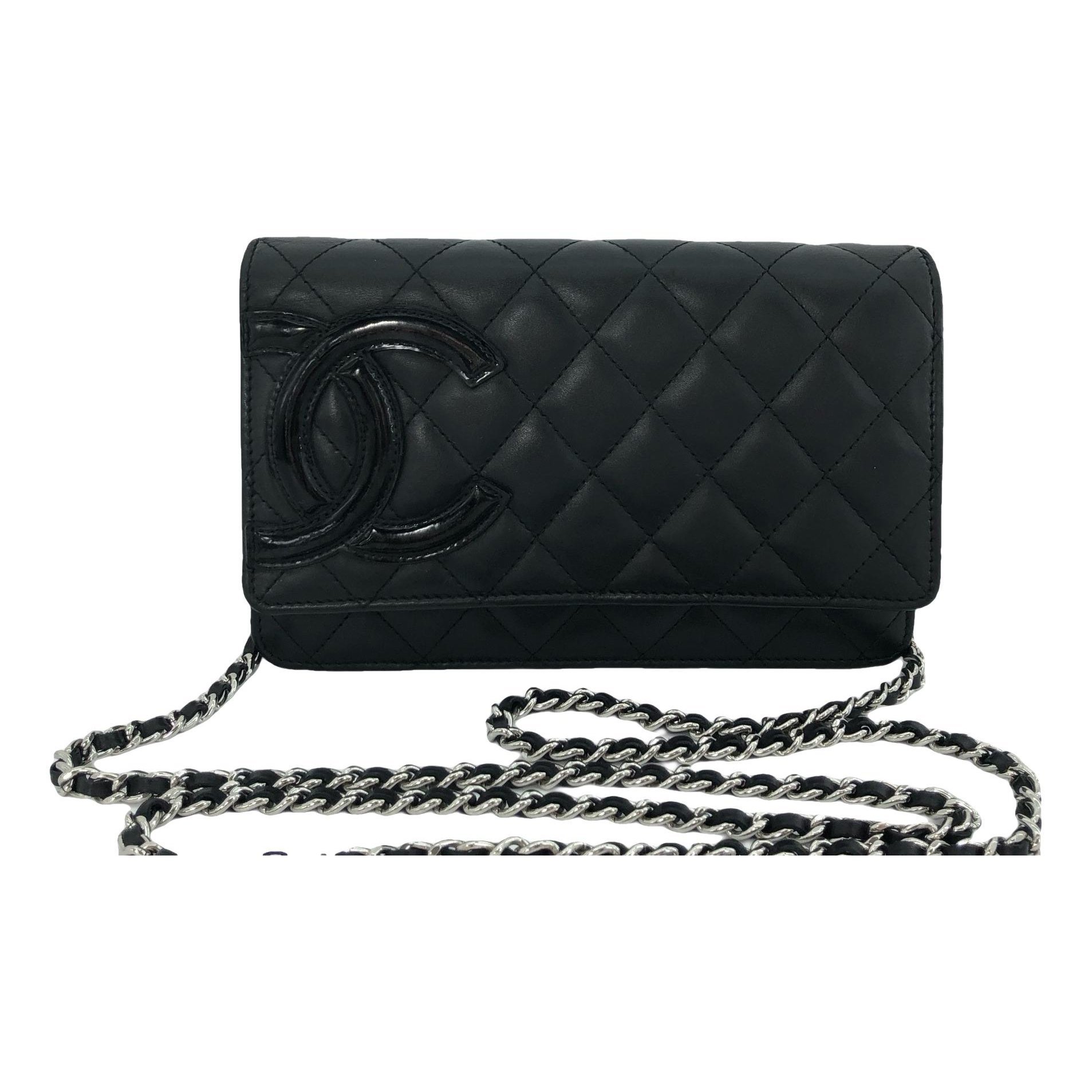 Wallet On Chain Cambon leather handbag
