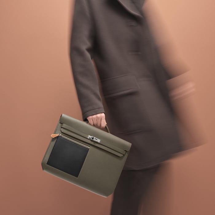 Gris Étain Kelly Depeches 36 Briefcase