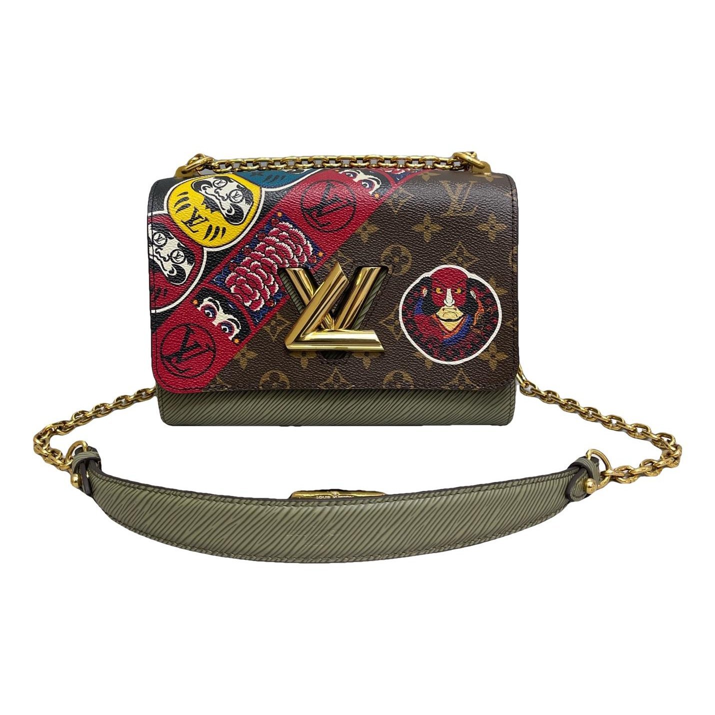 Twist leather handbag