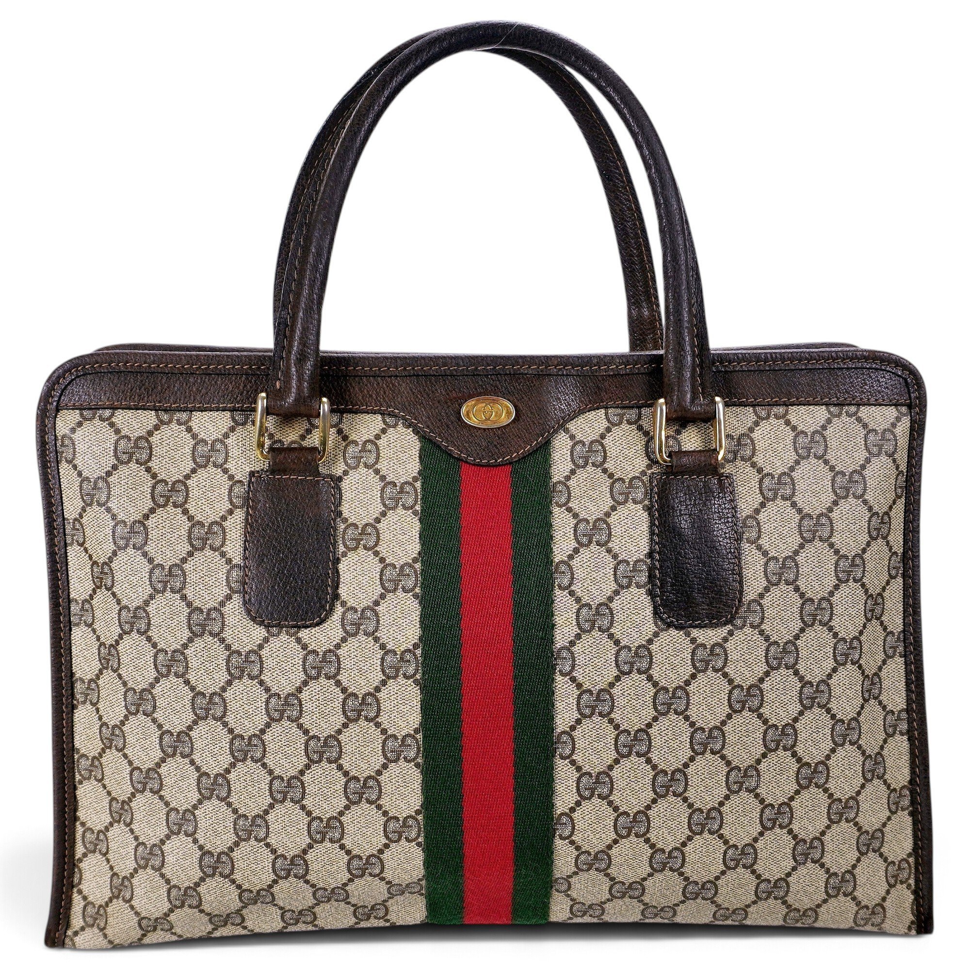 Ophidia Boston leather tote