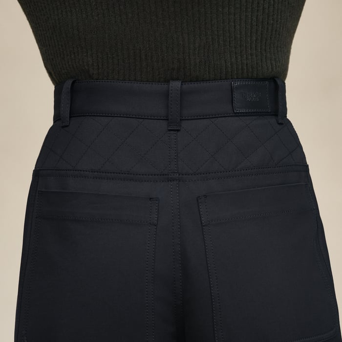 Noir High-waisted Pants