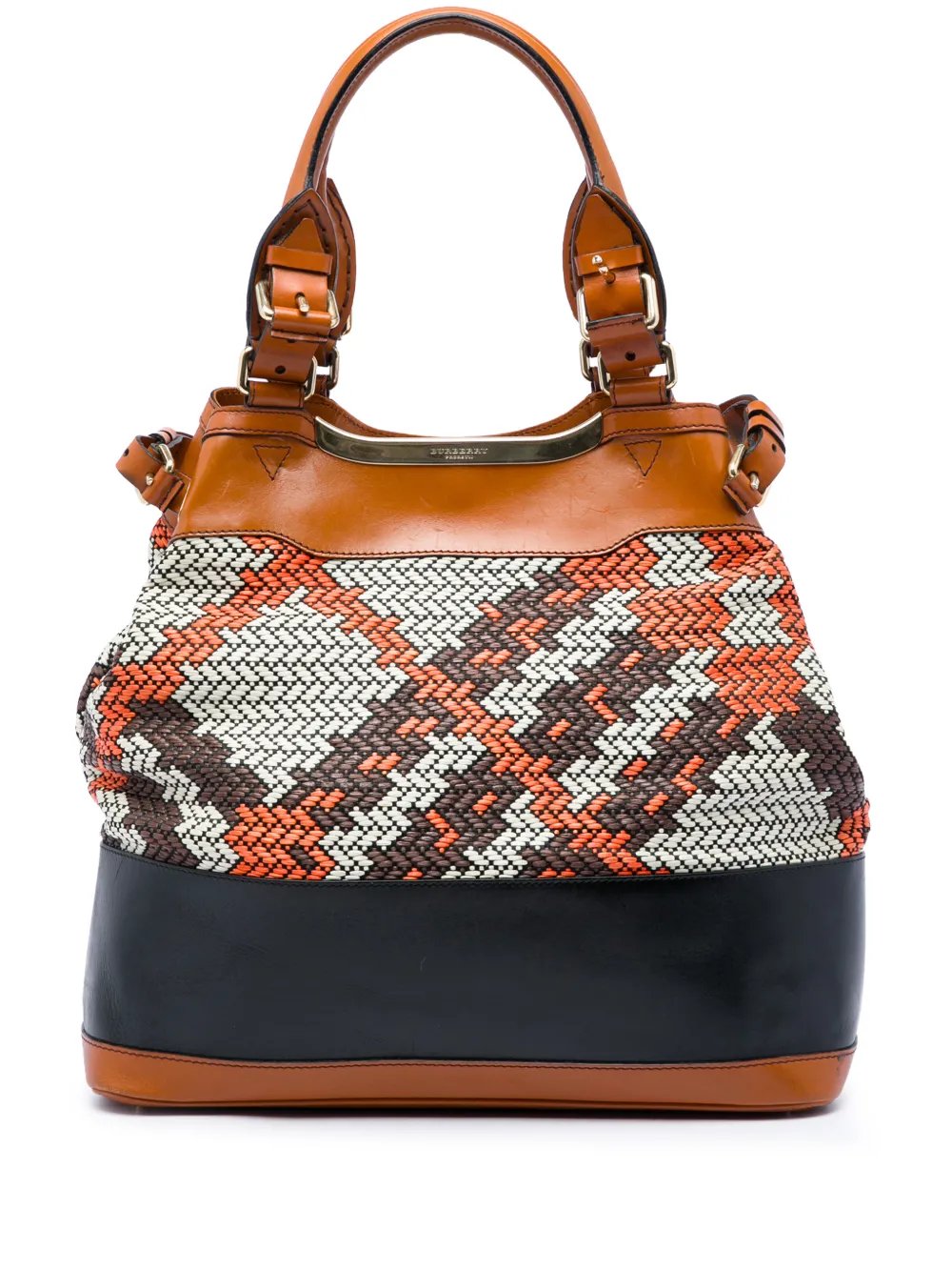 2000-2017 Prorsum Woven Leather Check tote bag