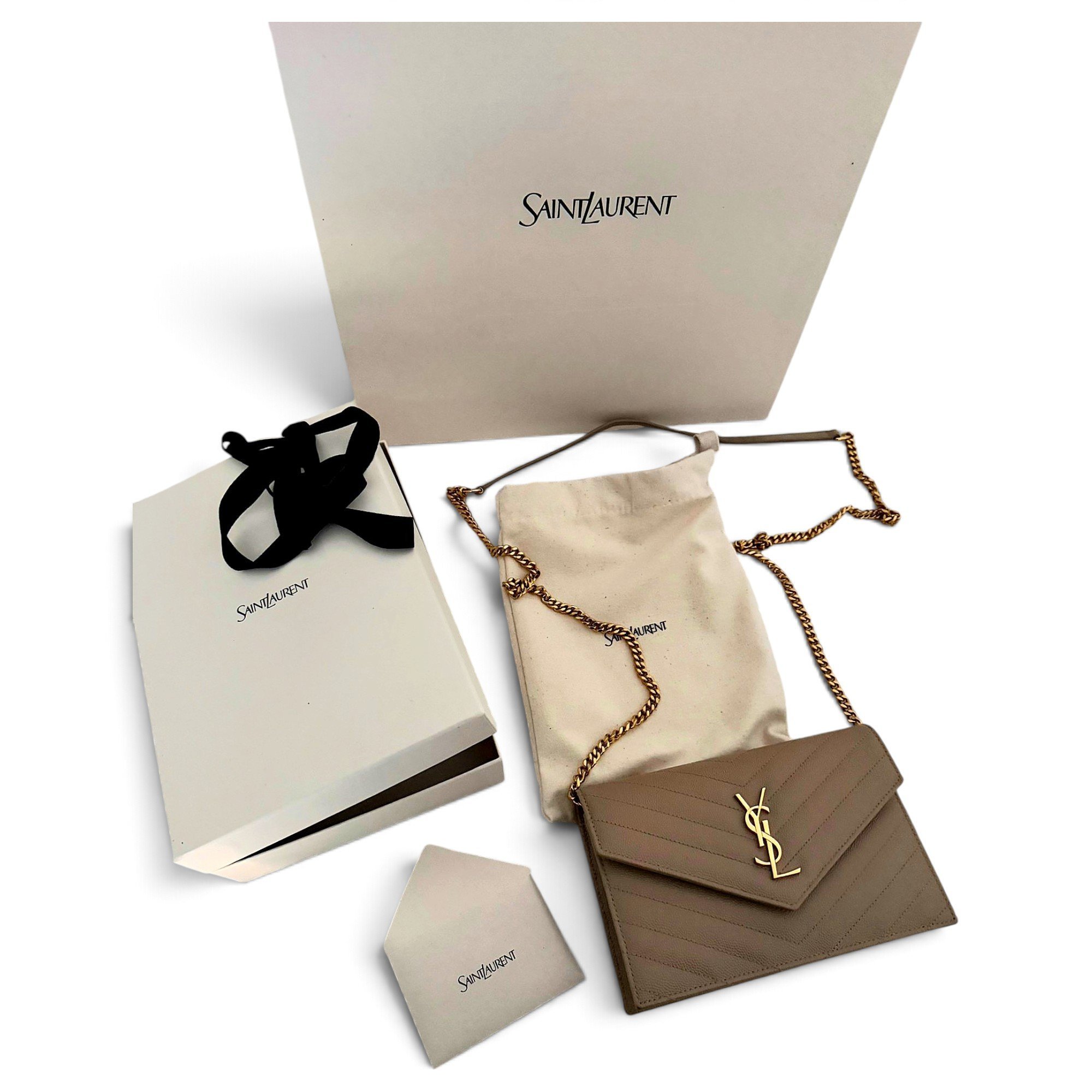 Cassandre leather clutch bag