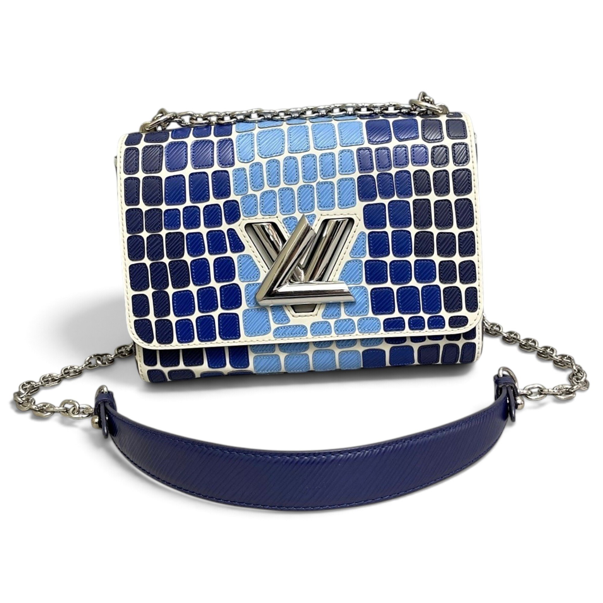 Twist leather handbag