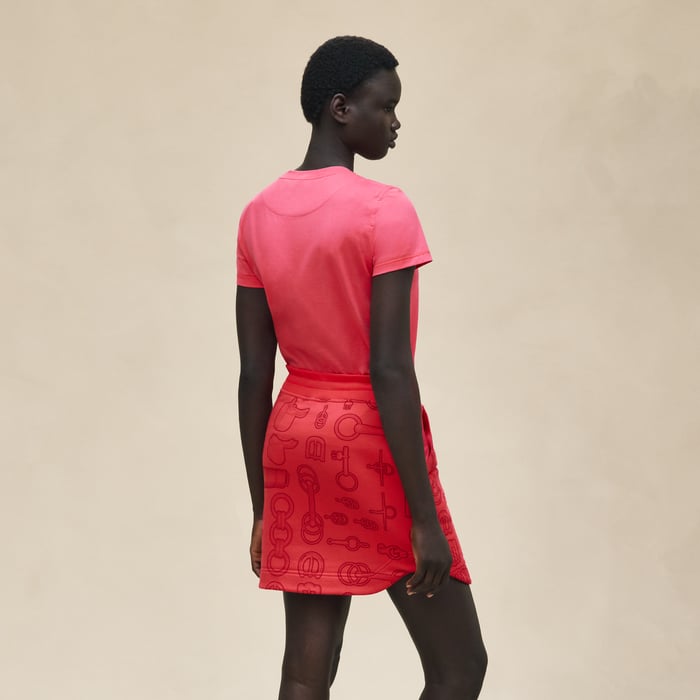 Rose Pivoine "Cahier Du Colporteur" Miniskirt