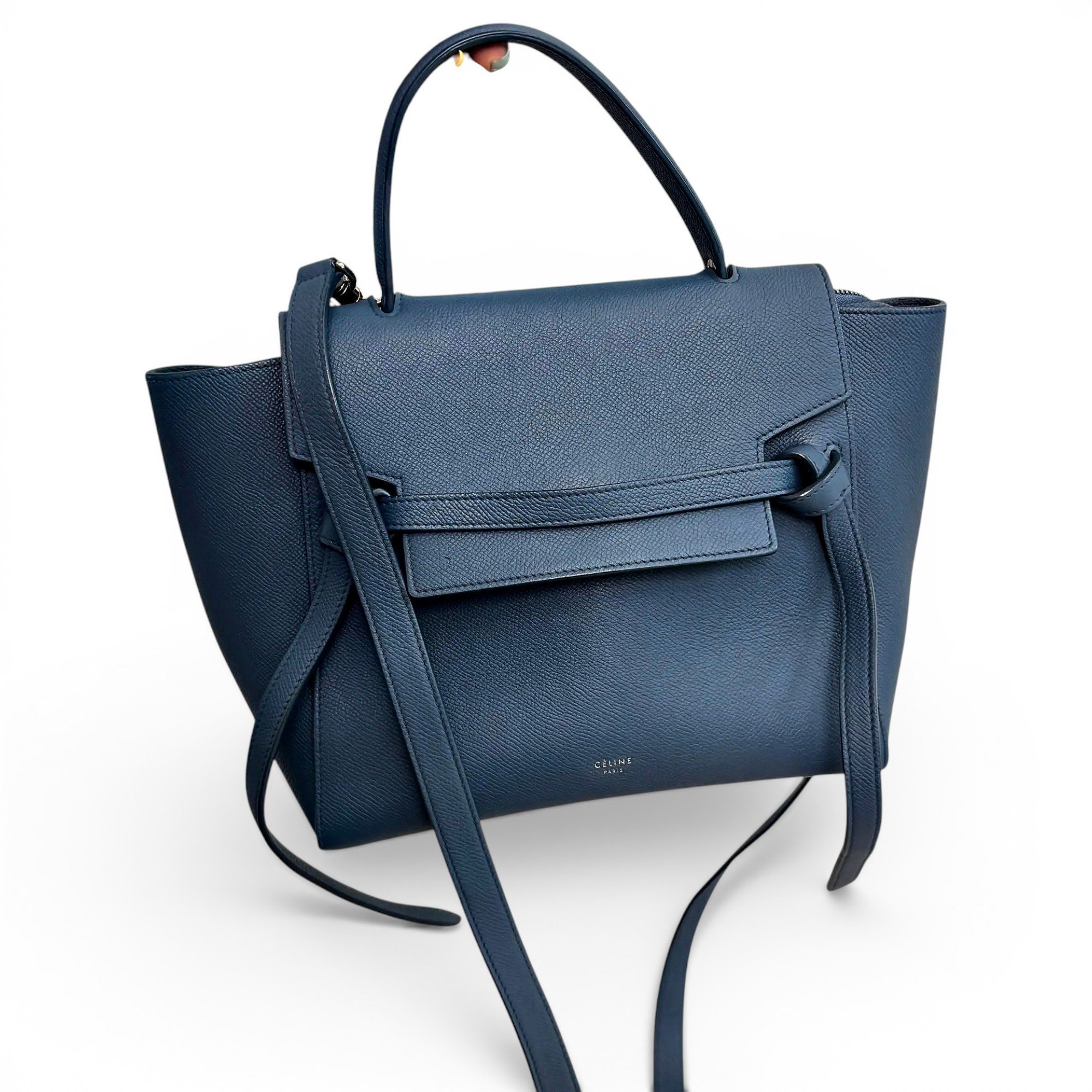Belt leather handbag