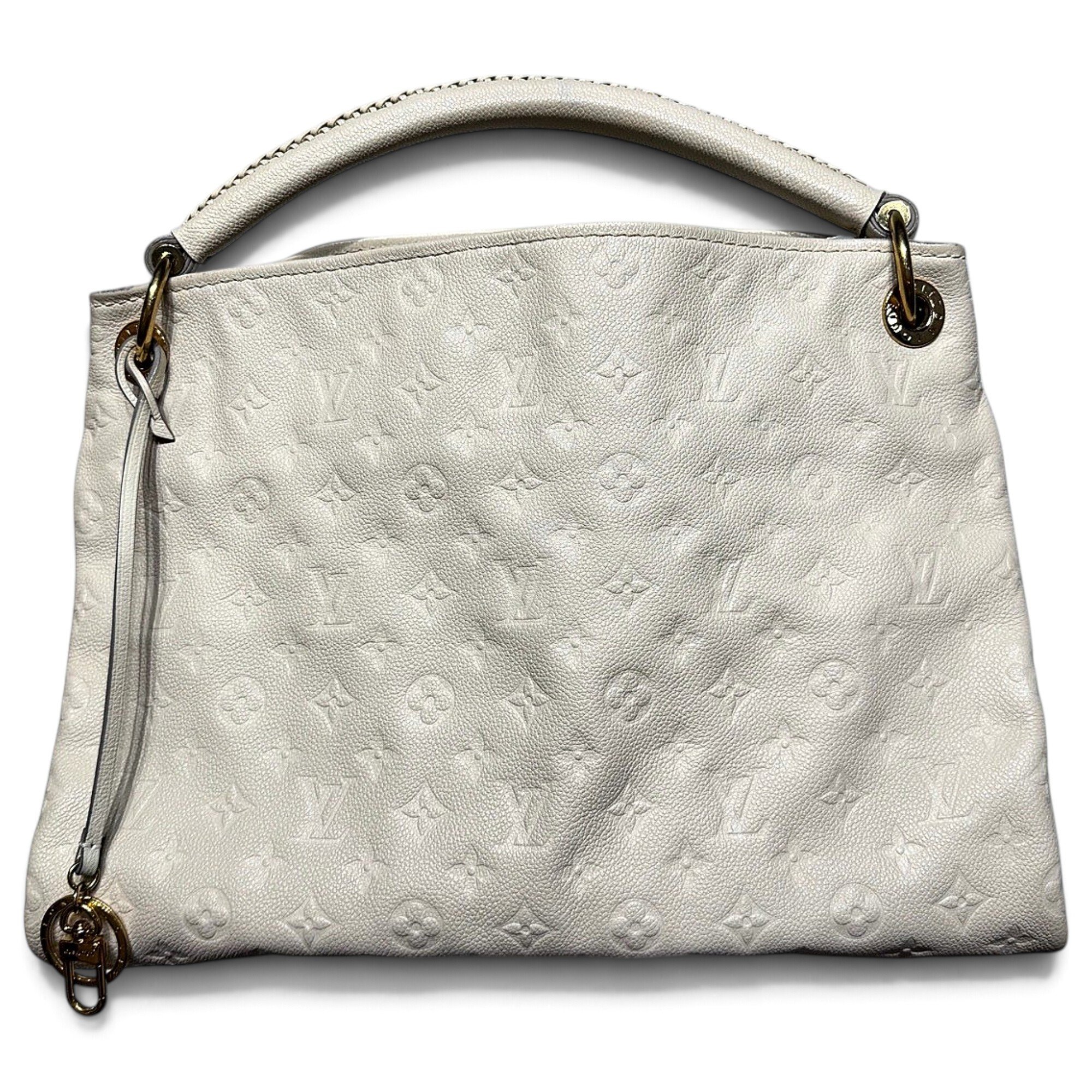 Artsy leather handbag