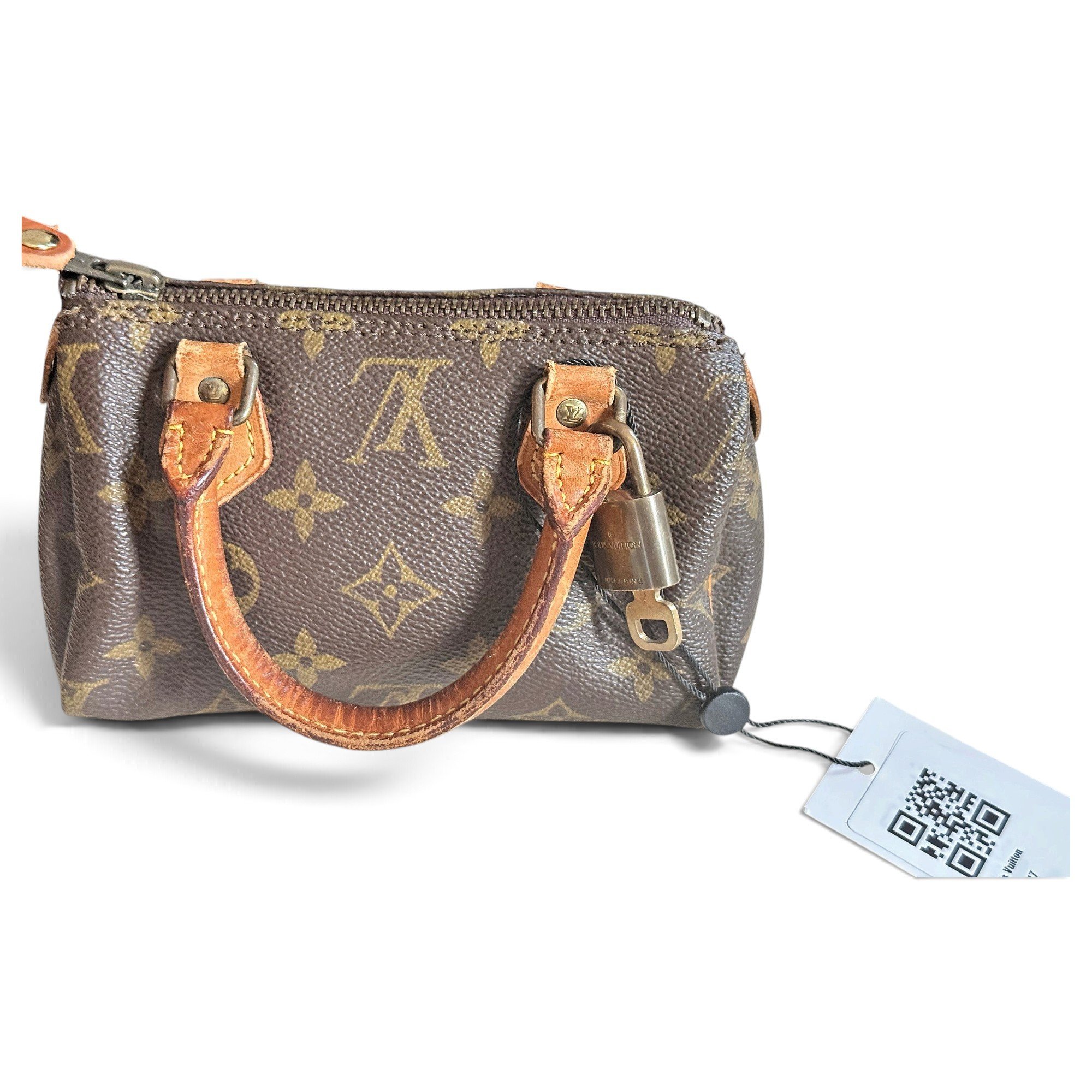 Louis Vuitton Nano Speedy / Mini HL leather mini bag