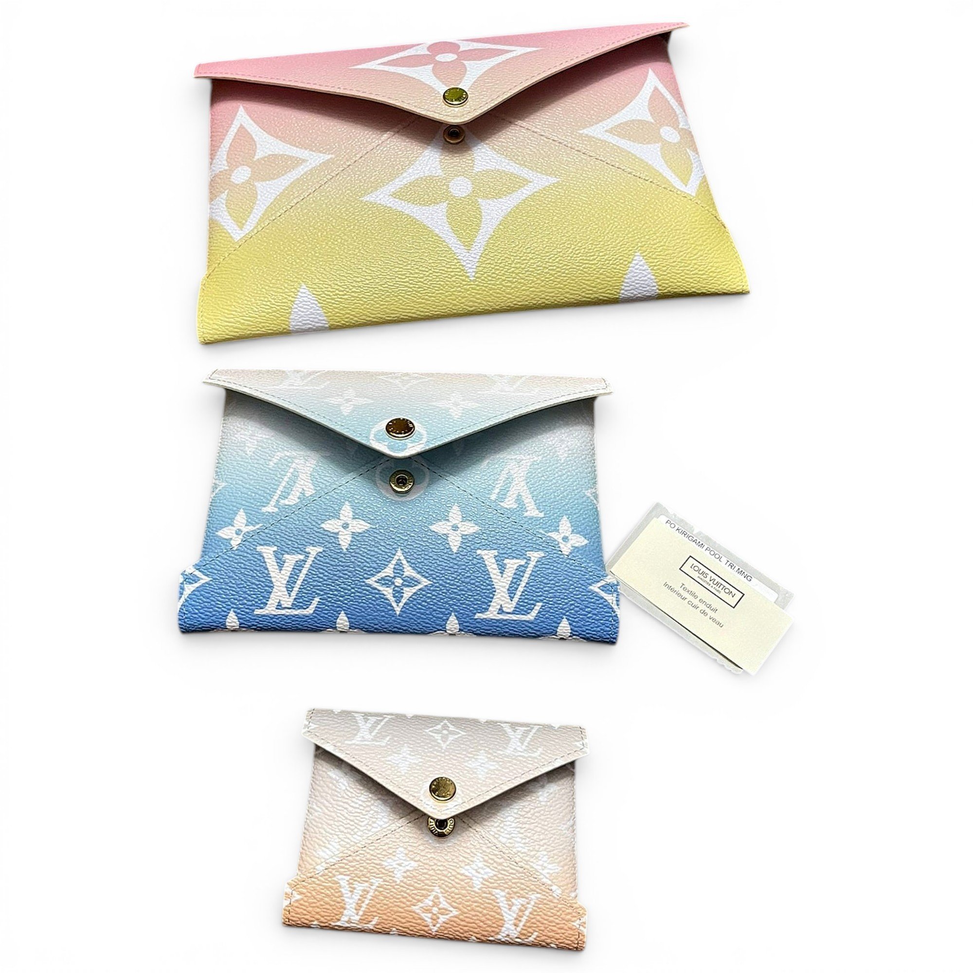 Kirigami leather clutch bag
