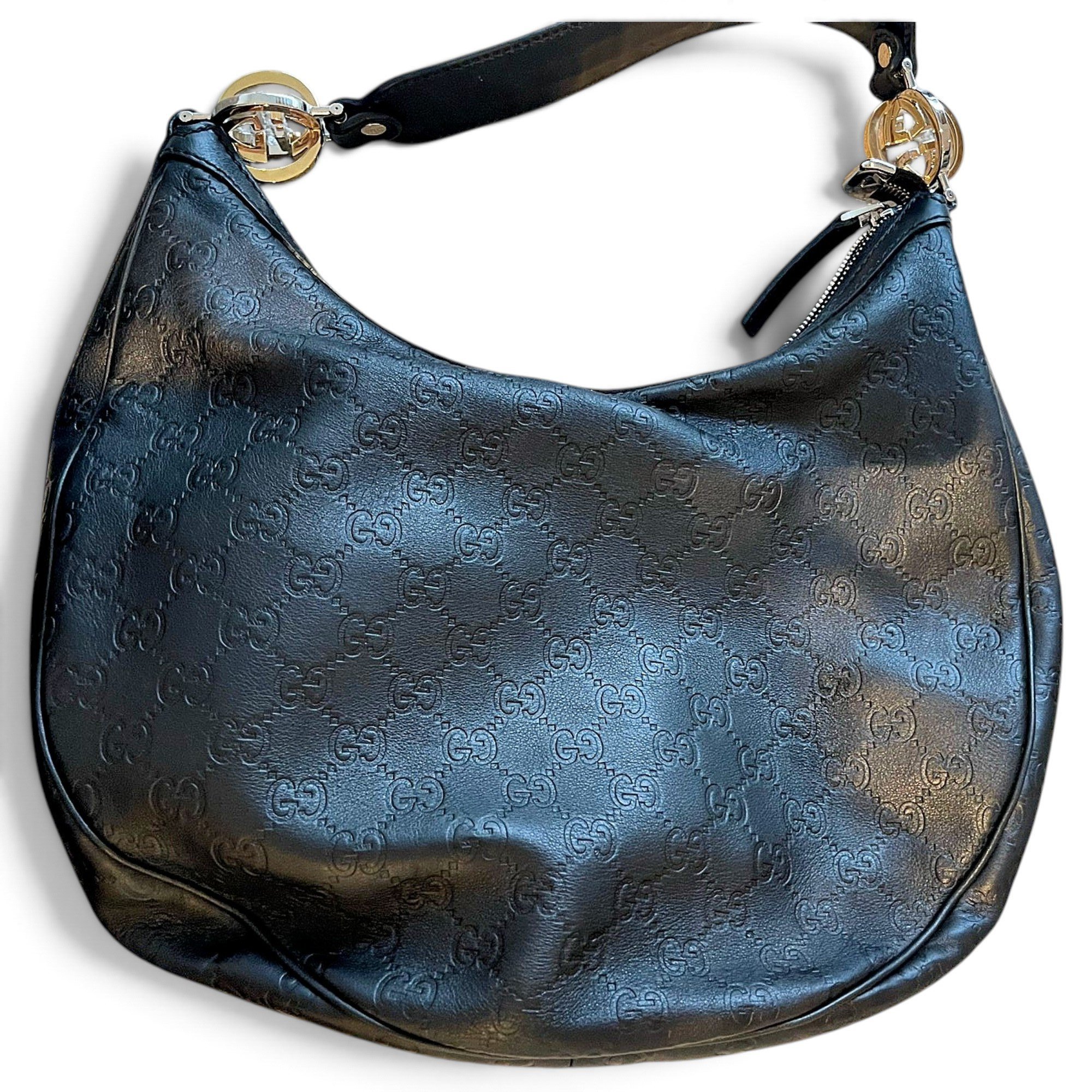 Hobo leather handbag